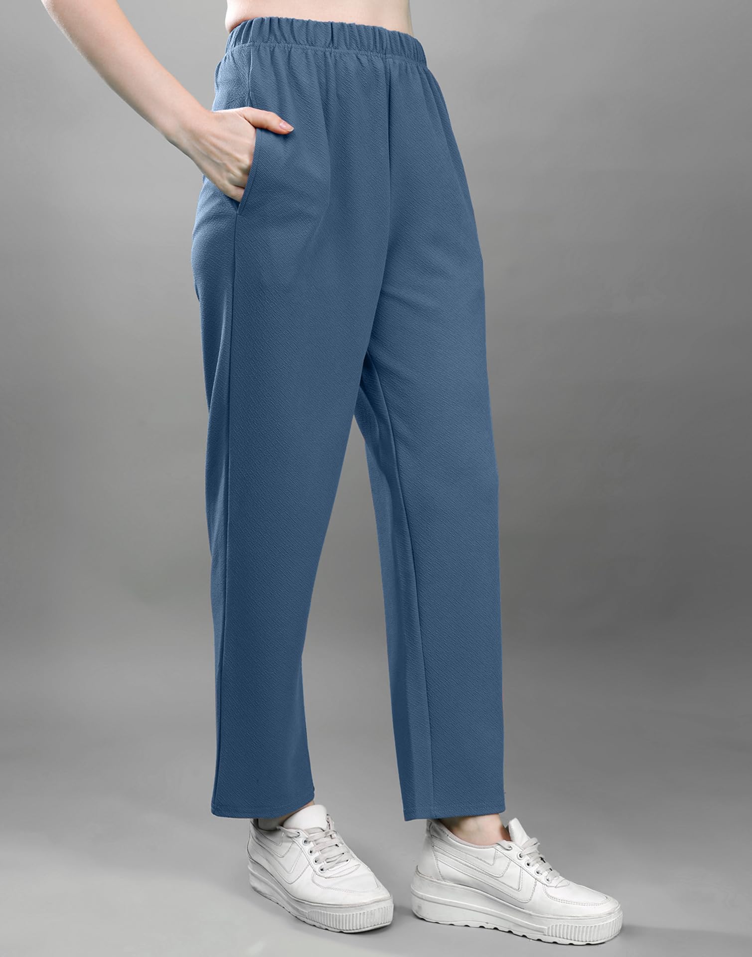 Selvia Women Tops and Trouser Co-ord Set - Steel Blue - Image 5