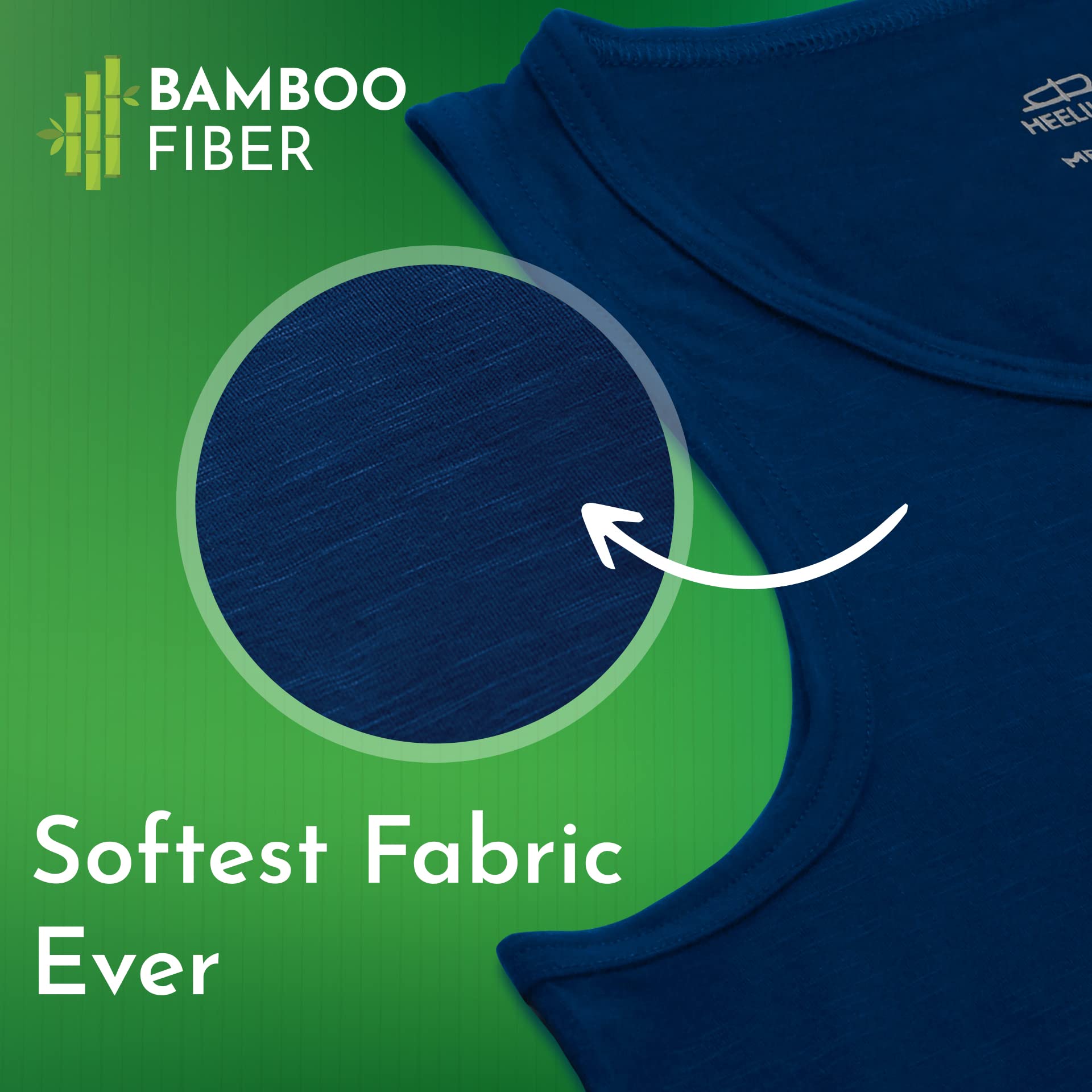 HEELIUM Men's Bamboo Vest - Multicolor - Image 3