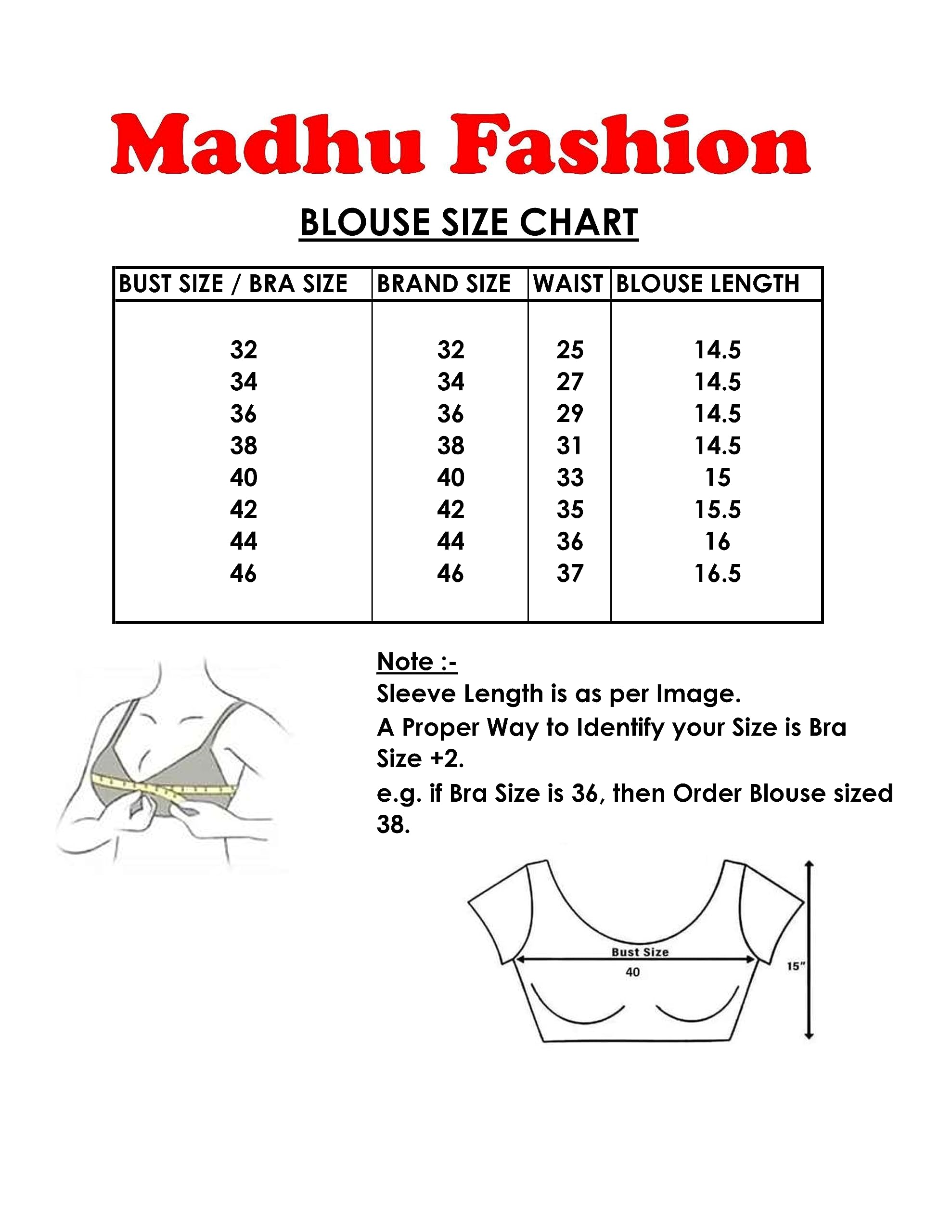 Madhu Fashion Women's Solid Sleeveless Padded Saree Blouse - Navy Blue - Image 5