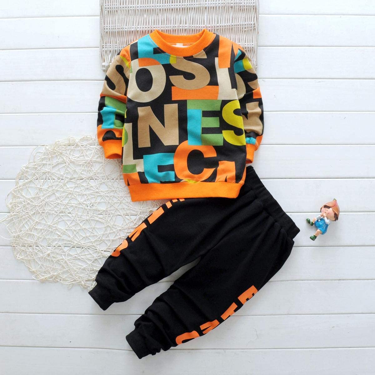 Googo Gaaga Multi Color Cotton Sweatshirt Set for Kids - Image 2