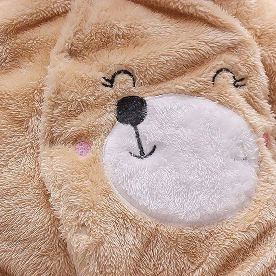 NAMAN Fleece Footed Jumpsuit for Baby - Brown - Image 3