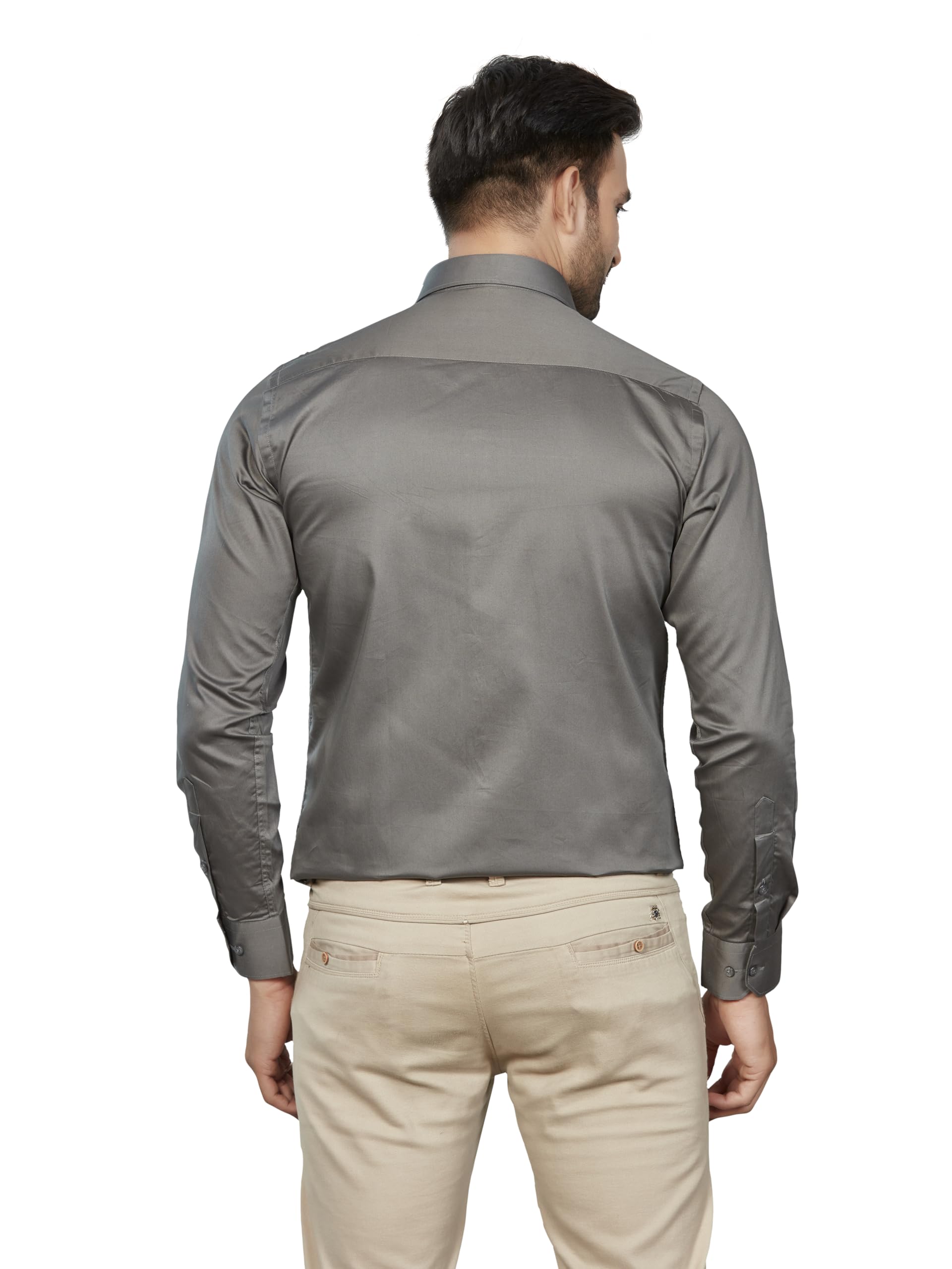 DUKUL Men's Formal Shirt - Dark Gray - Image 2