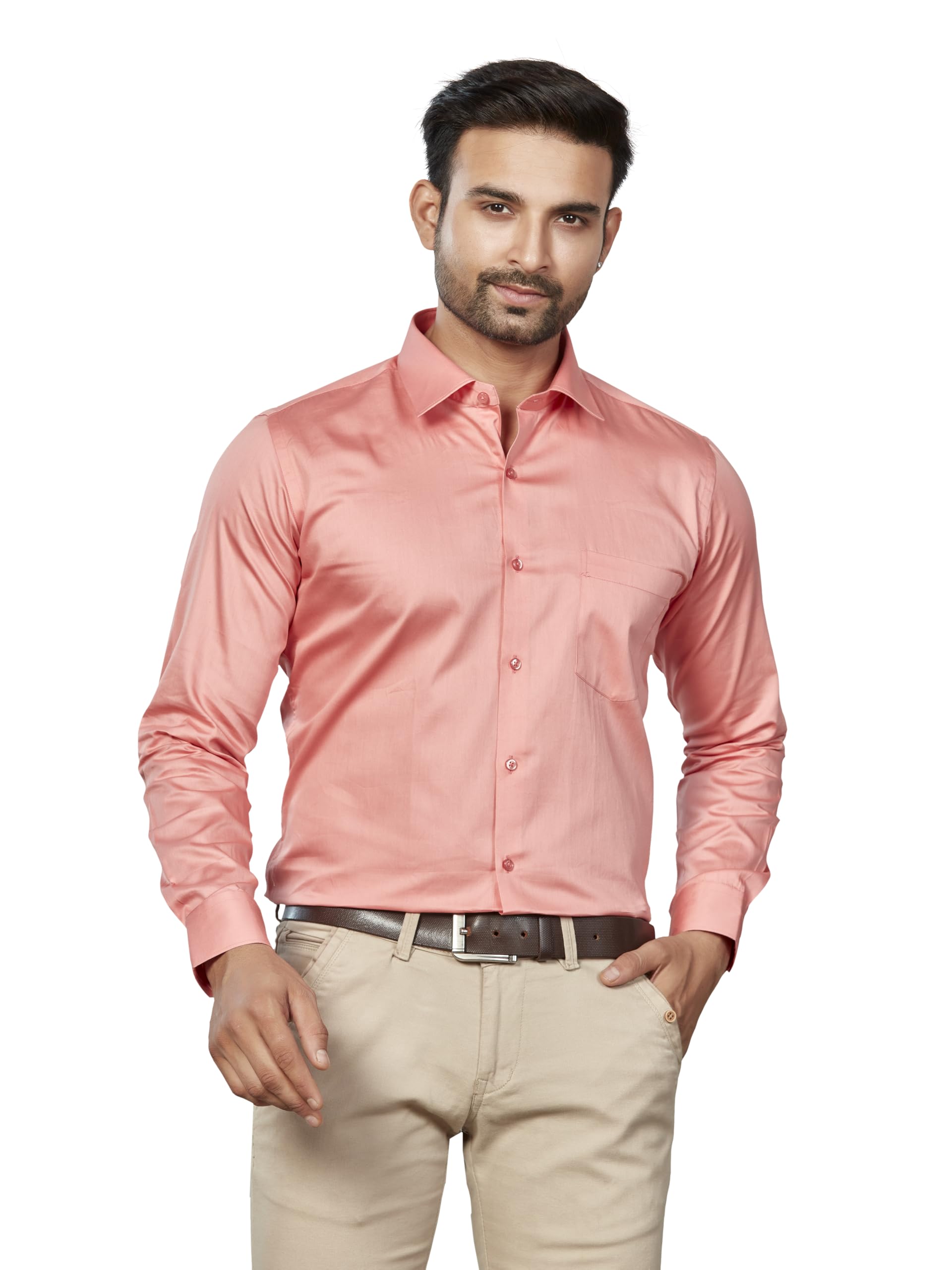 DUKUL Men's Solid Formal Shirt