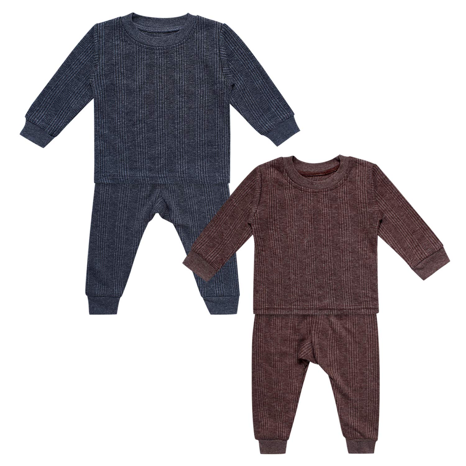 Cozy Thermal Top & Pyjama Set for Babies - Soft Cotton