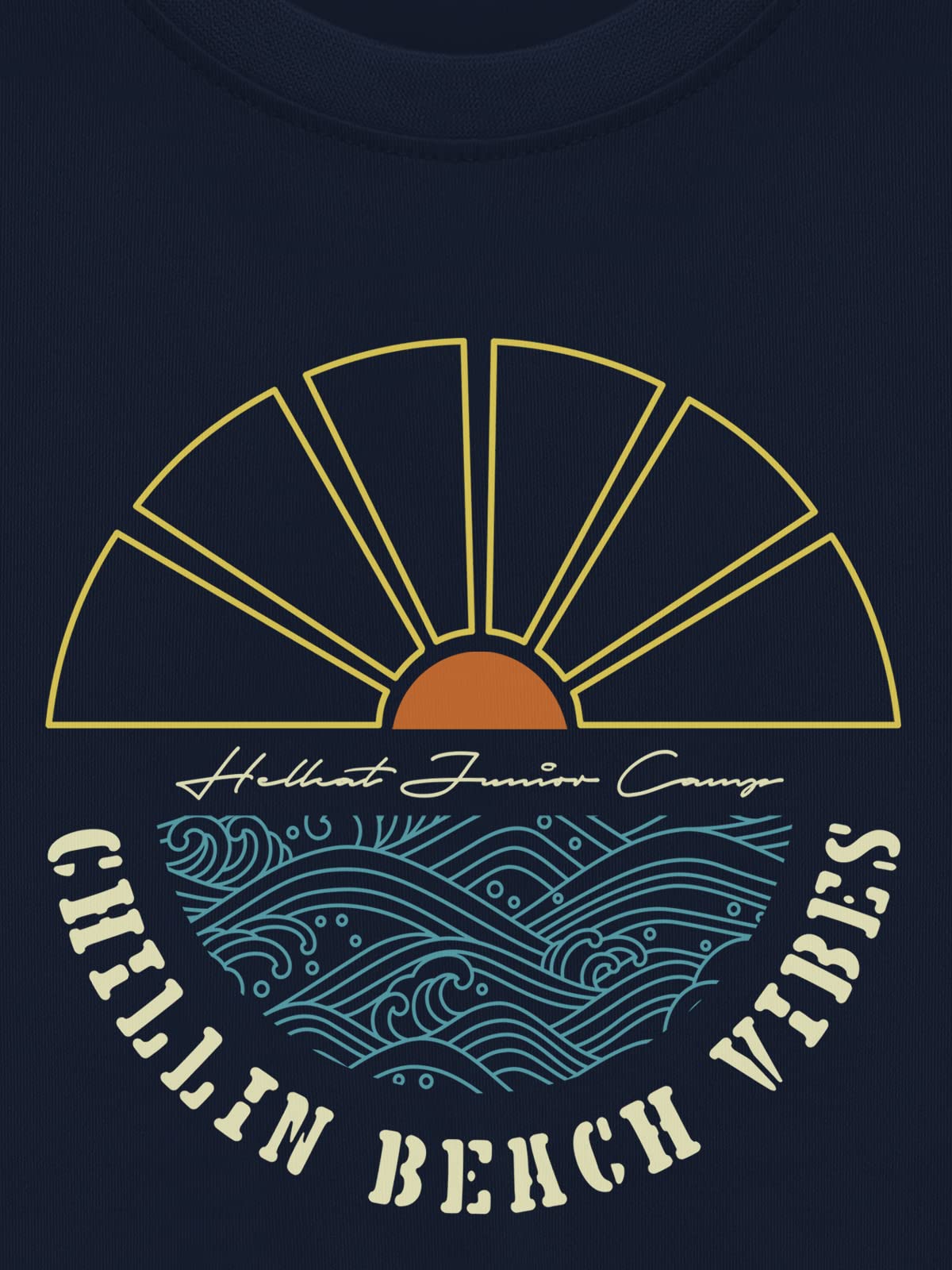 HELLCAT Typographic Printed T-Shirt for Boys - Navy Blue - Image 5