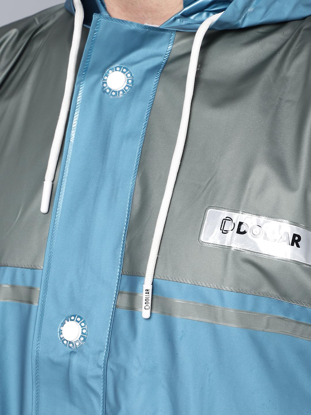 Dollar Men's PVC Raincoat with Hood & Pockets - Image 5