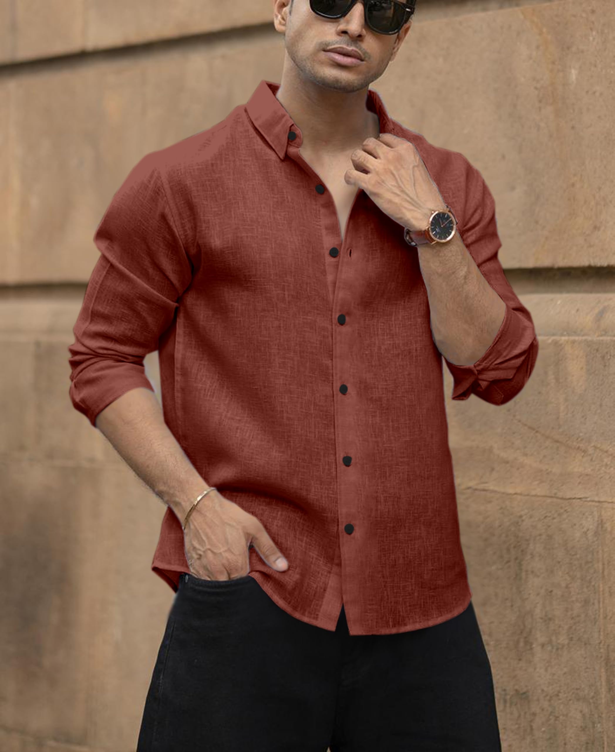 NexaFlair Men Linen Cotton Shirt - Image 5