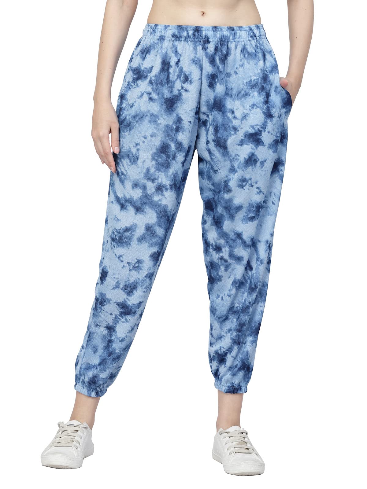 UZARUS Women's Printed Pyjamas Lounge Pants - Blue