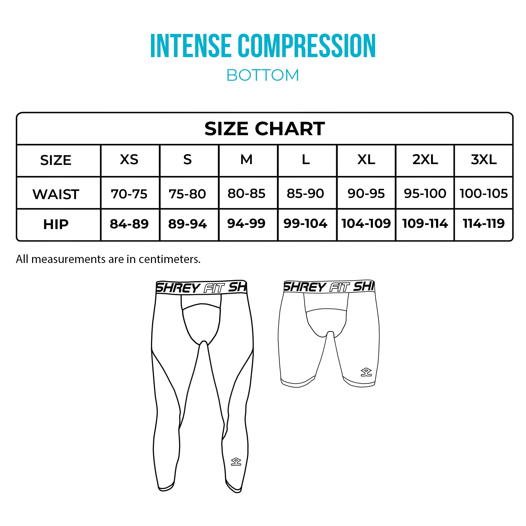 SHREY Compression Short Tights for Men - White - Image 5