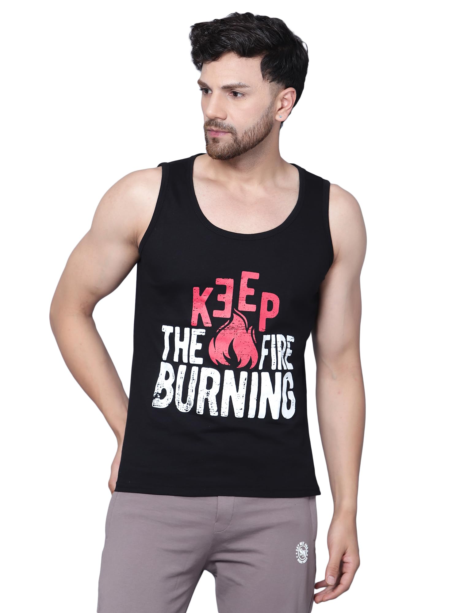 GarbGlide Men Cotton Vest