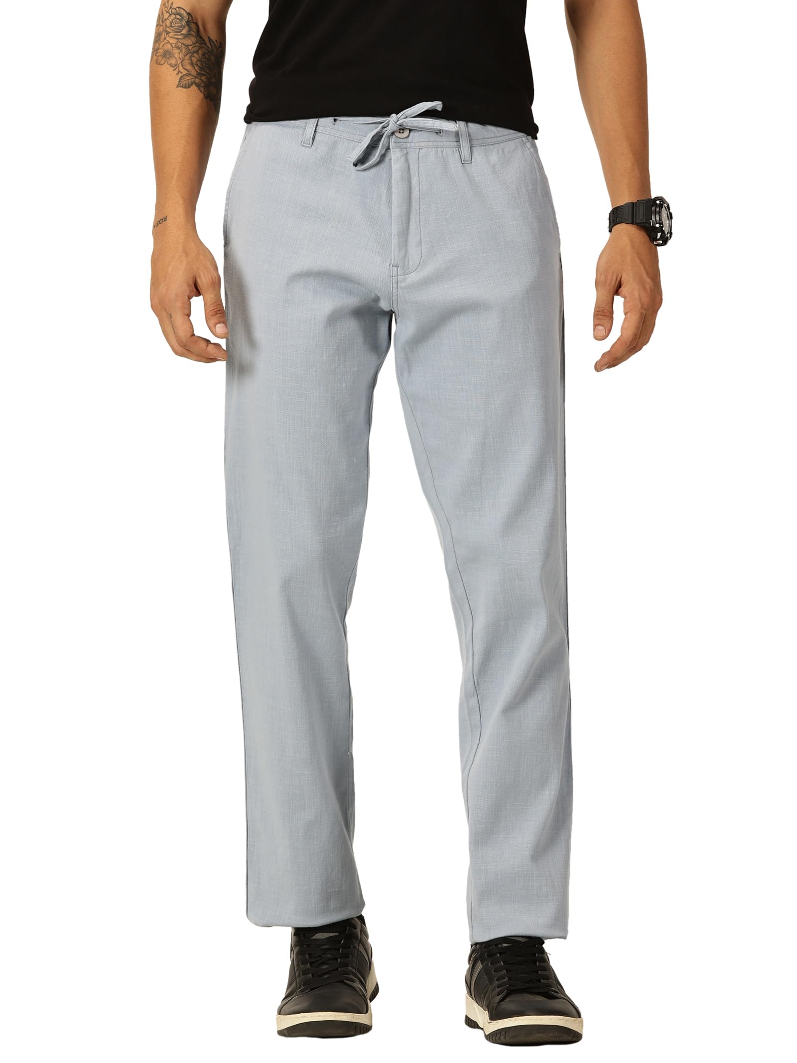 Thomas Scott Chino Trousers for Men - Mid Blue