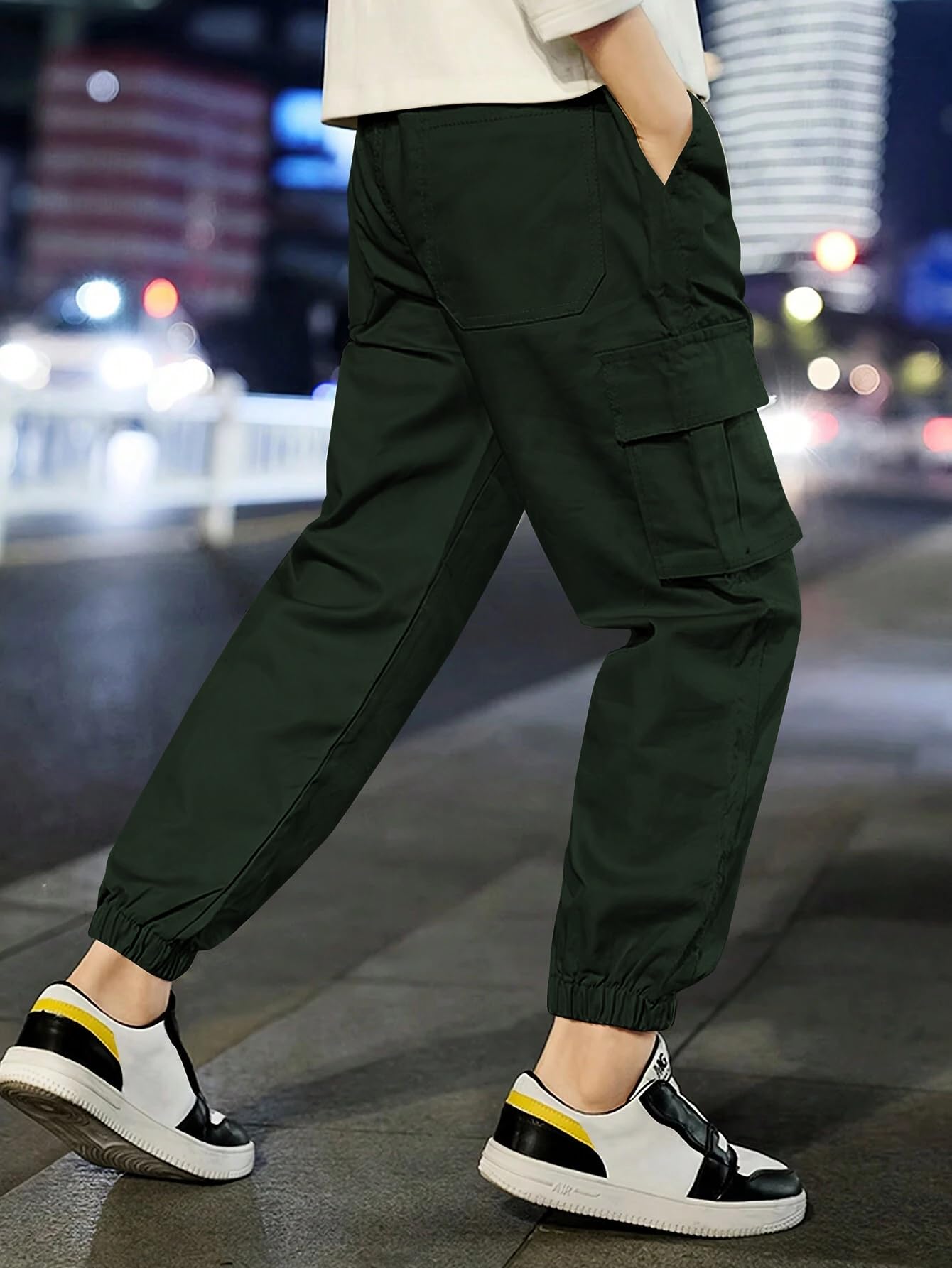 TAGAS Boys Cargo Pant - Green - Image 3