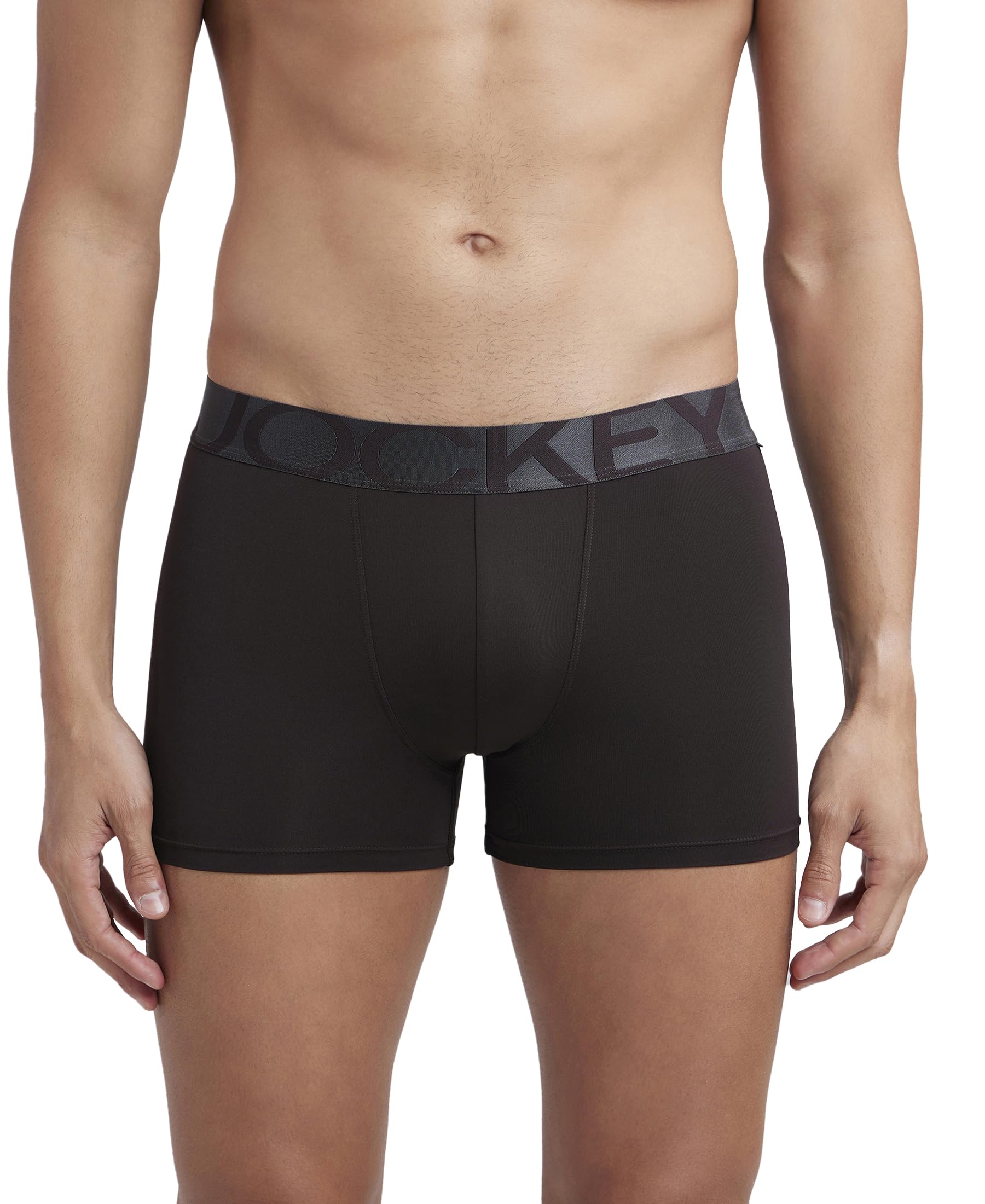 Jockey Men's Brown Tactel Trunk