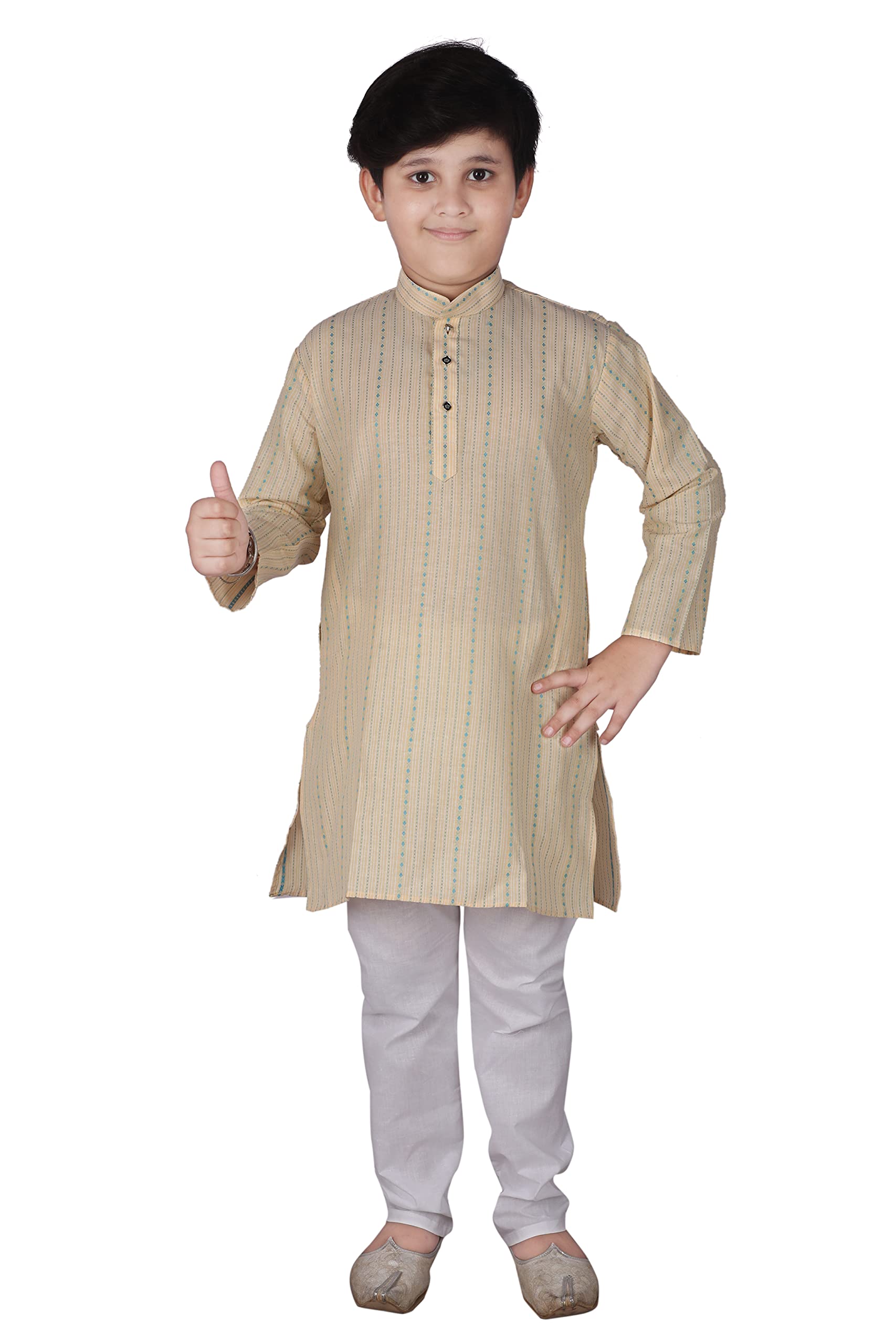 Pro-Ethic Beige Kurta Pyjama Set for Boys