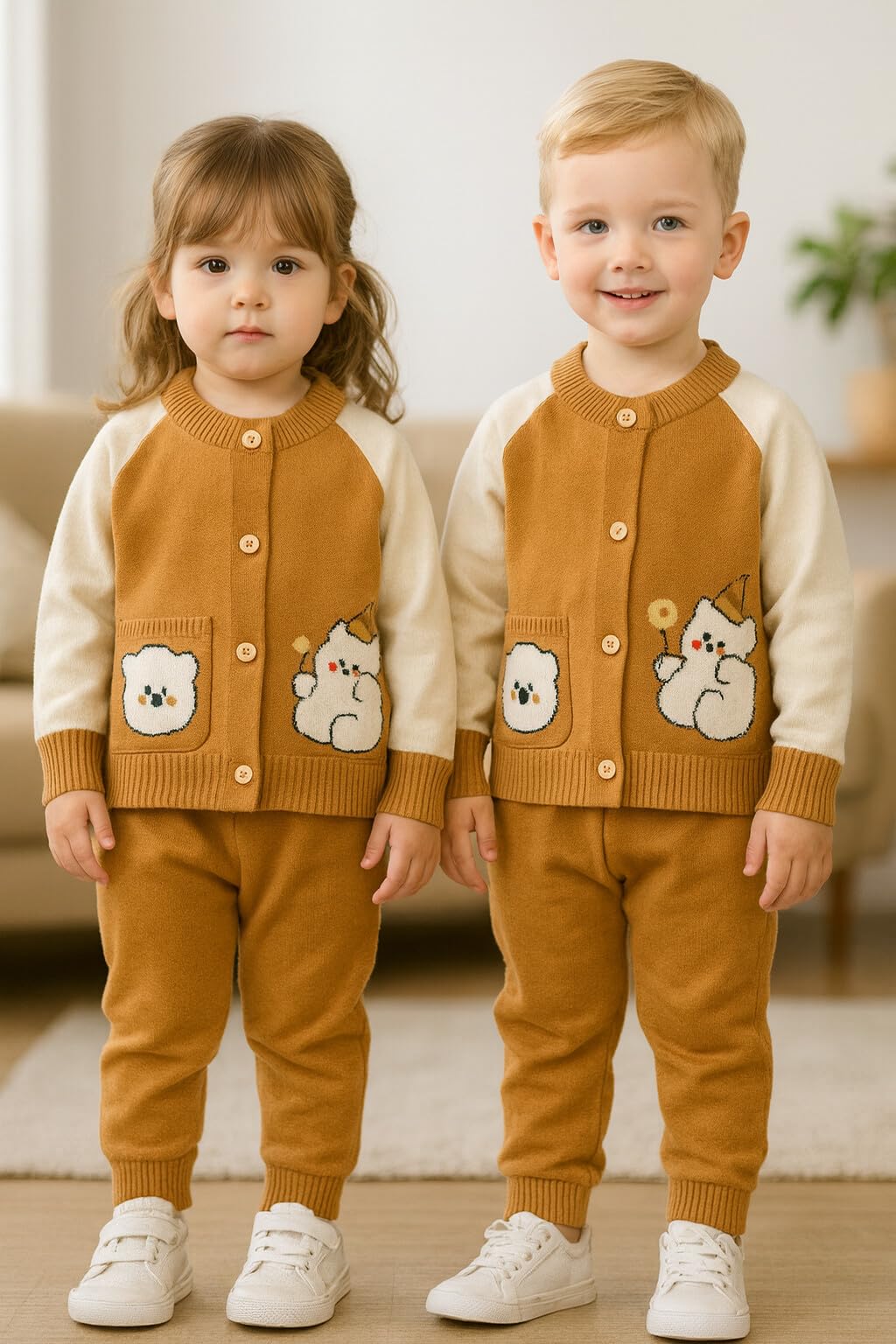 GarbGlide Kids Cartoon Printed Wool Sweater - Image 2