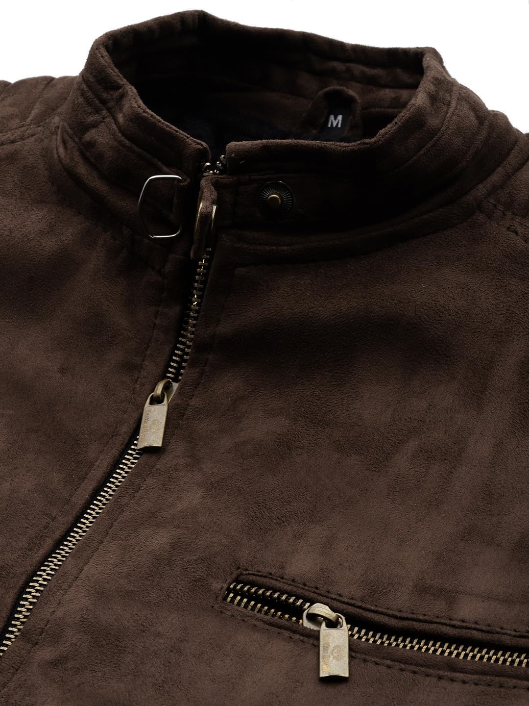 Men's Coffee Suede Jacket - Image 4