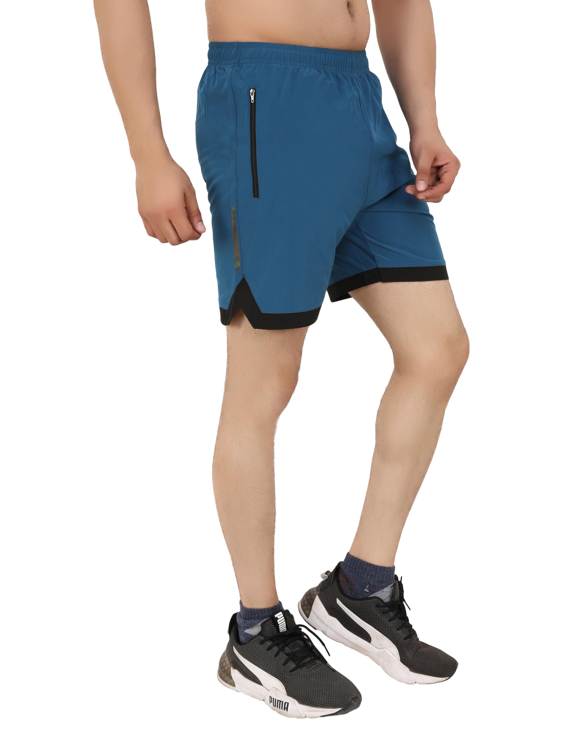 NINQ Mens Yoga Shorts with Pockets - Image 5