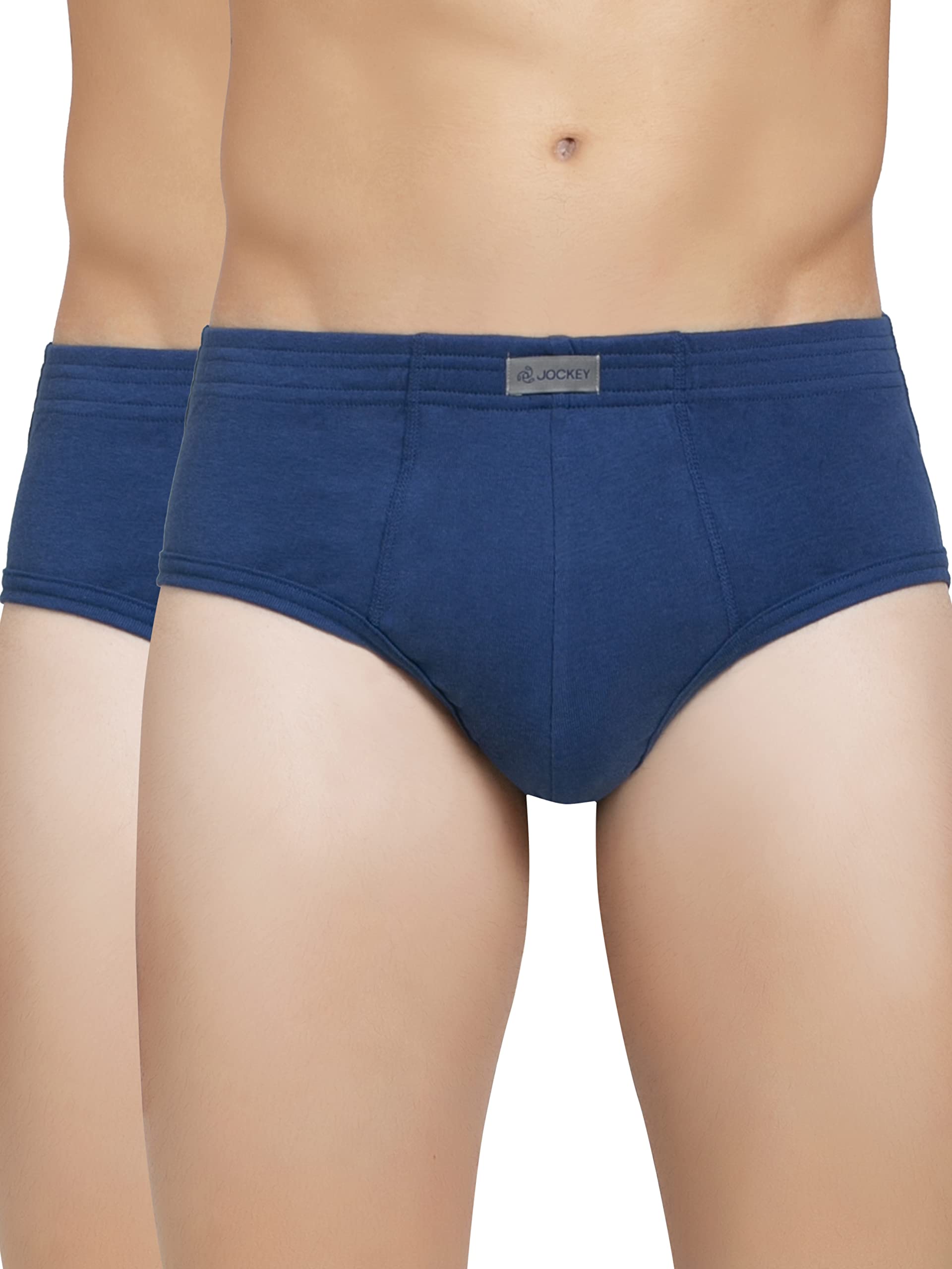 Jockey Men's Estate Blue Cotton Briefs