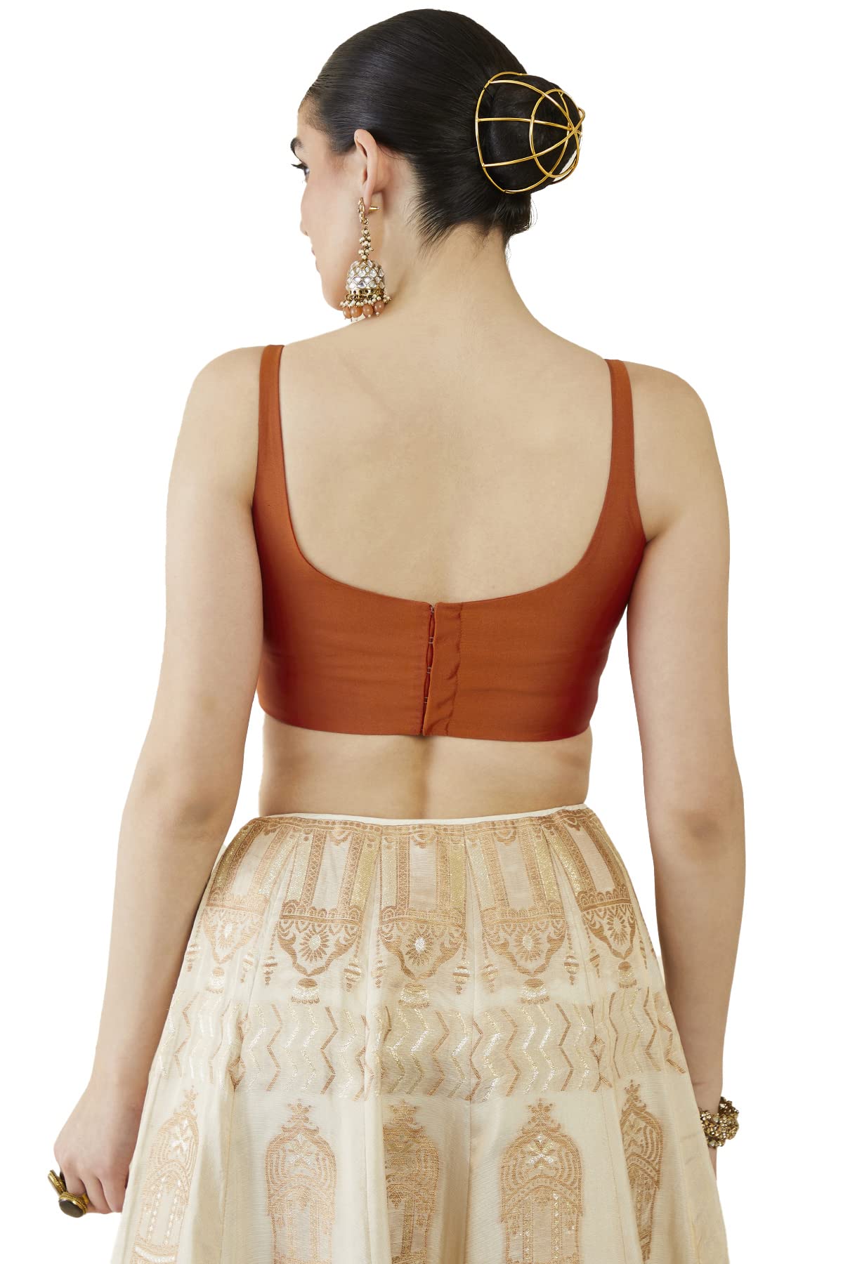 Soch Women's Orange Taffeta Blouse - Image 2