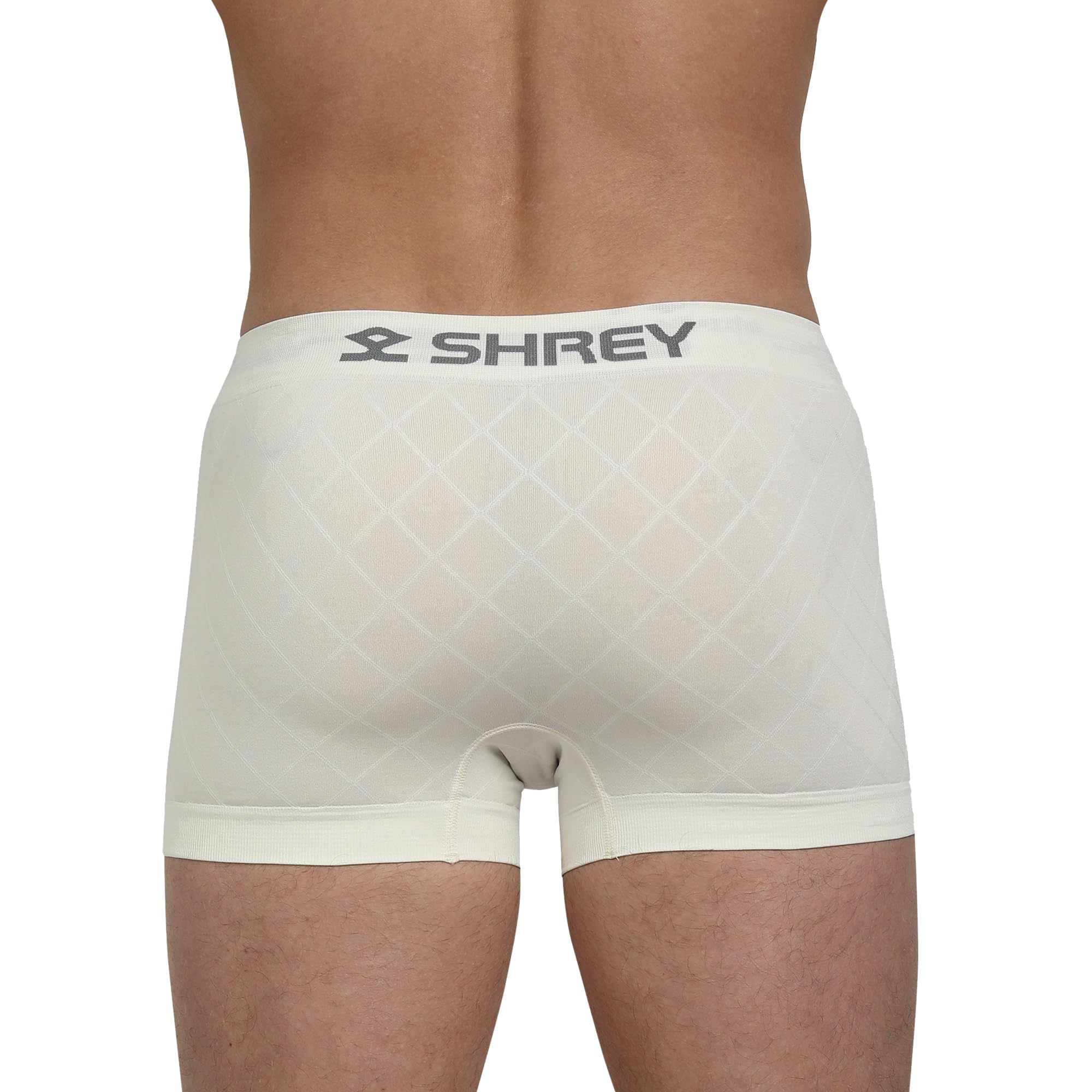 SHREY Athletic Supporter Trunk for Men - Off White - Image 2