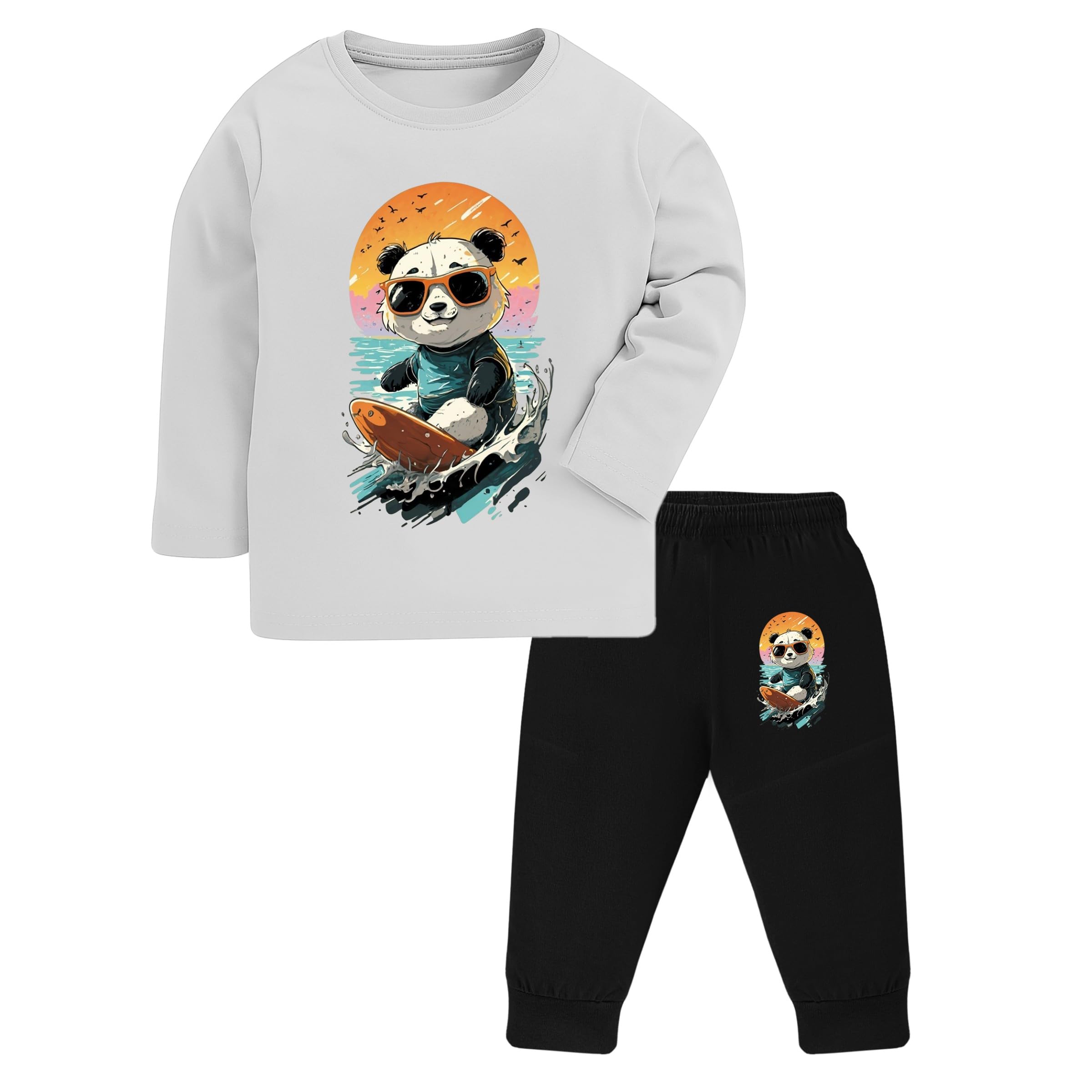 TS LAVI TAVI Toddler Cotton Printed T-shirt Pyjama Set - Image 4