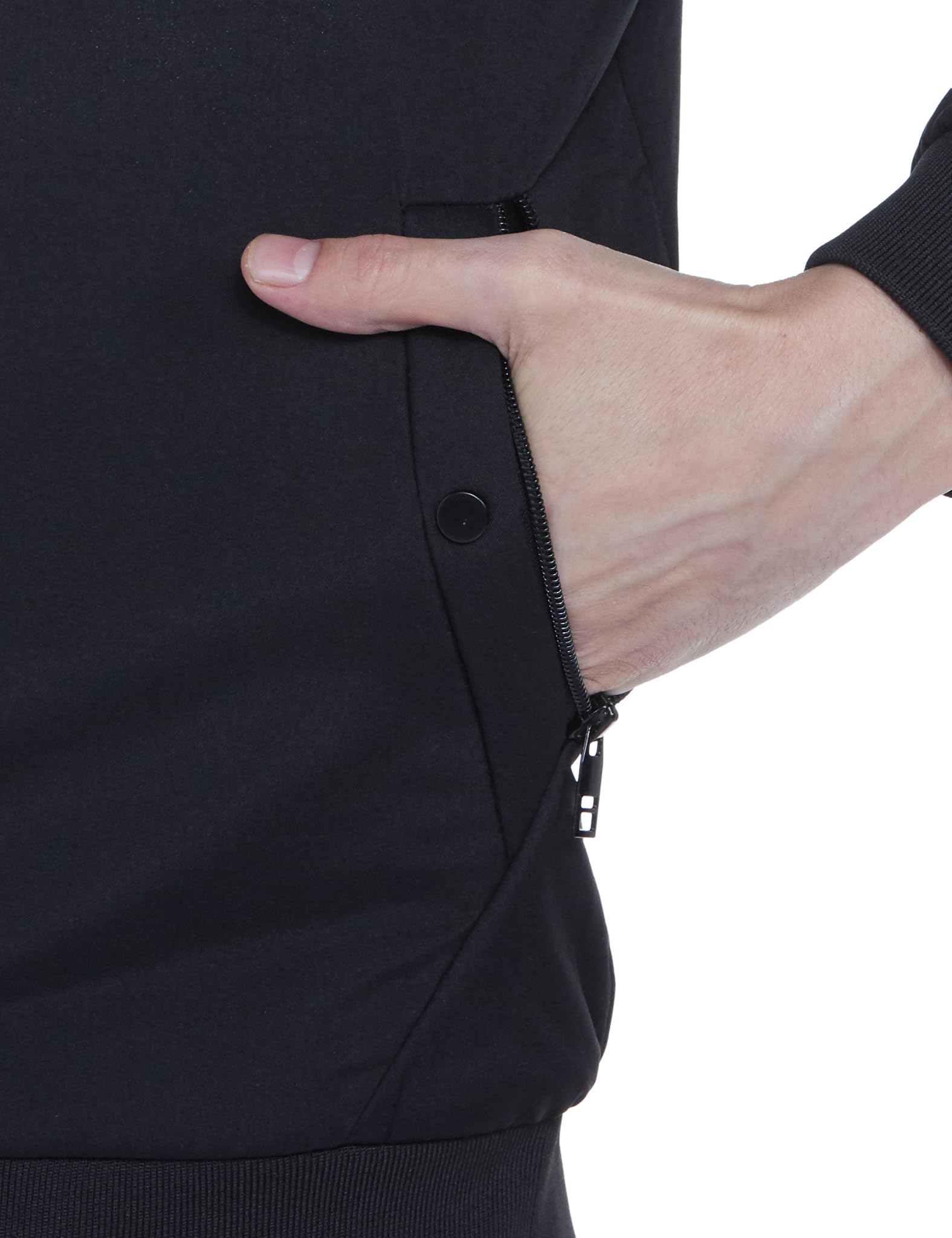 Qube Men's Black Polyester Jacket - Image 4