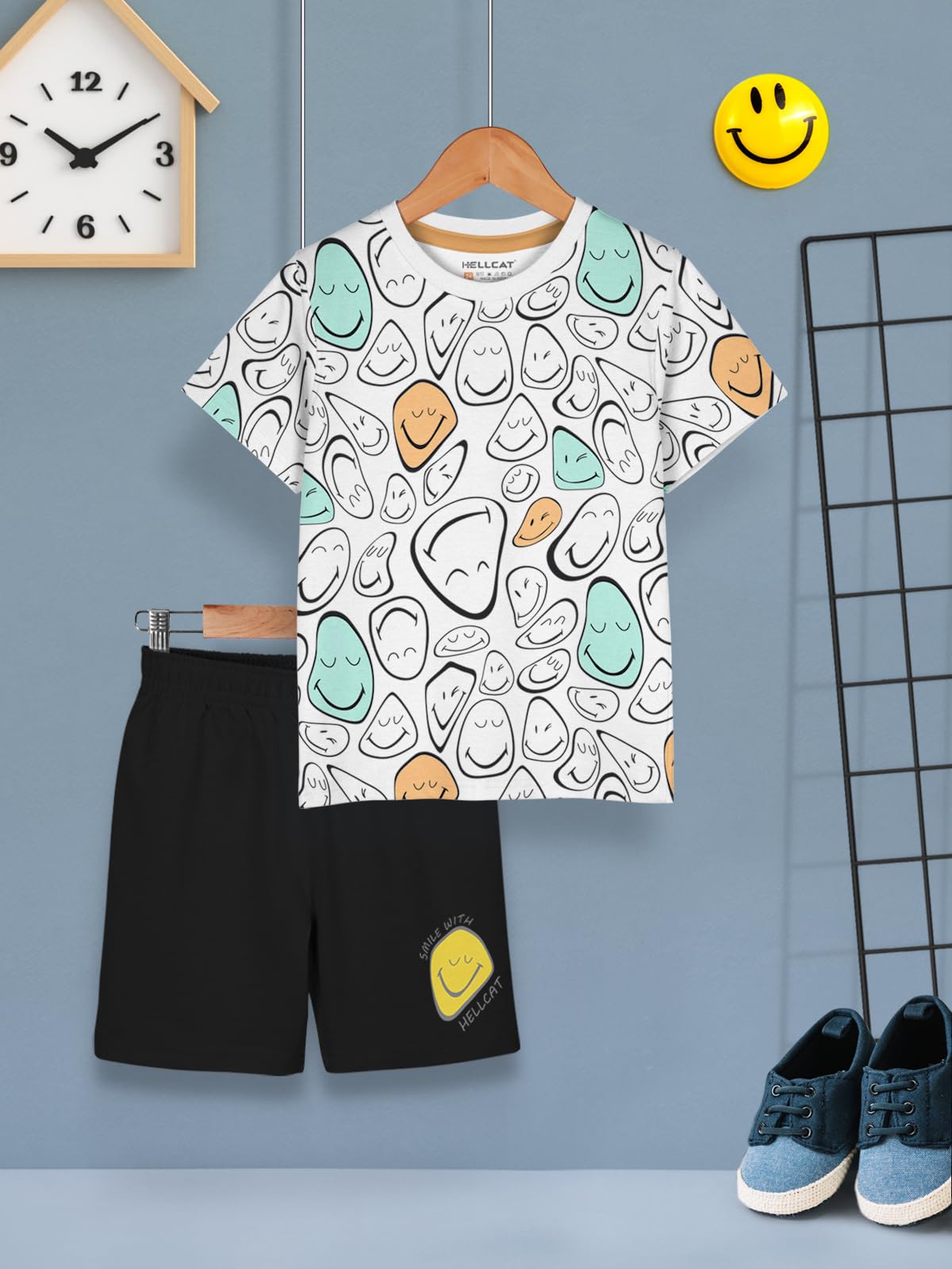 HELLCAT Boys Clothing Set - White - Image 2