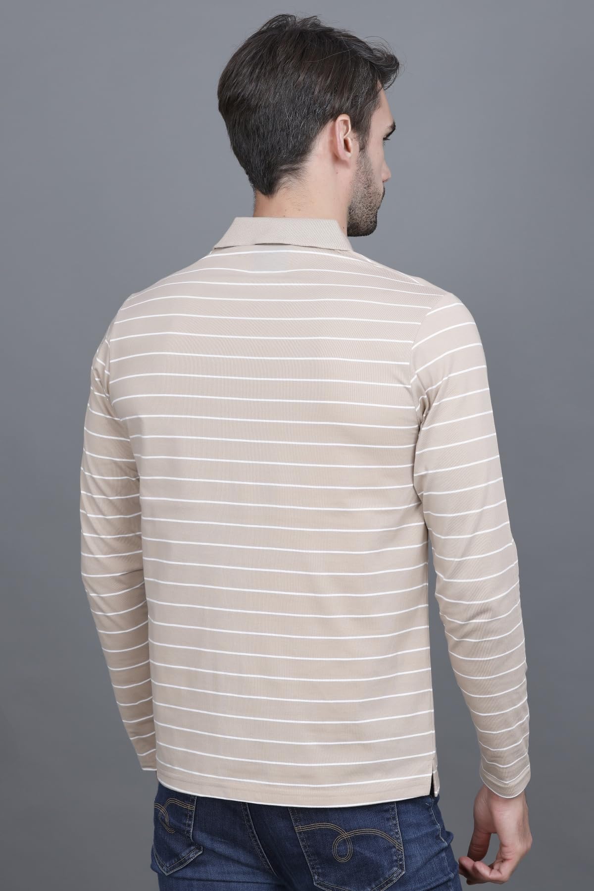 GODFREY Striped Polo T-Shirt for Men - Image 2