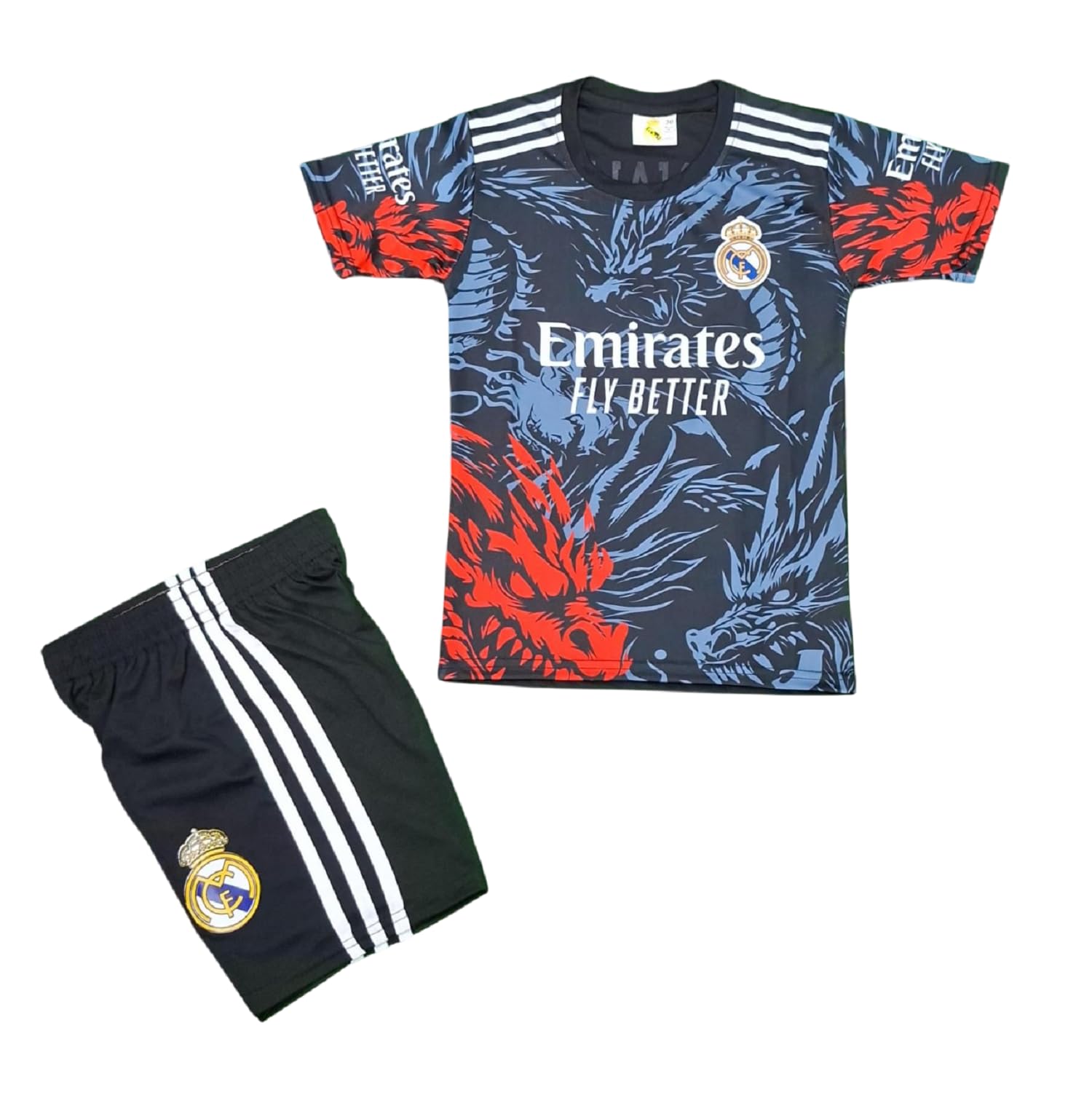 Real Madrid Ronaldo Kids Jersey Set - Red