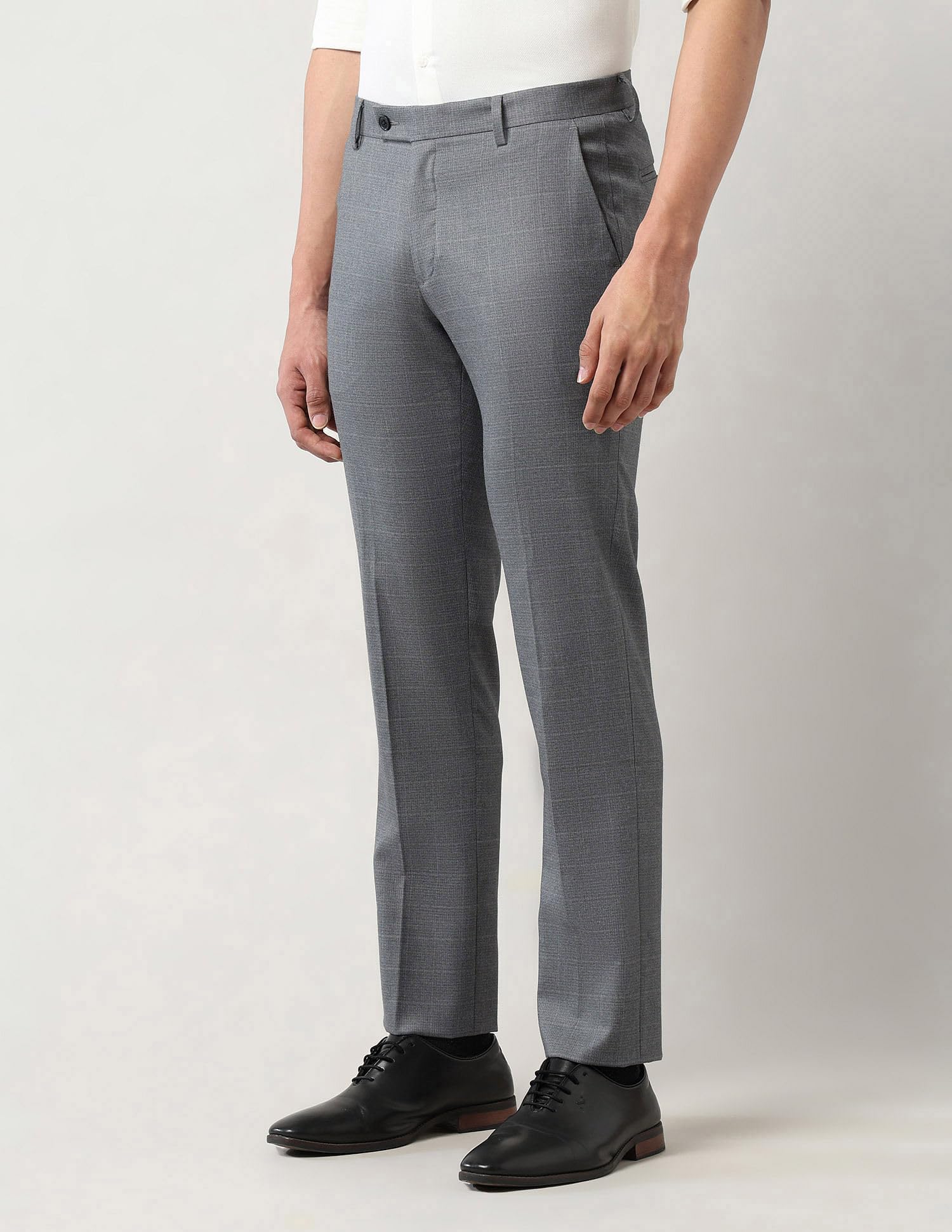 Arrow Men's Grey Tapered Trousers - Image 5