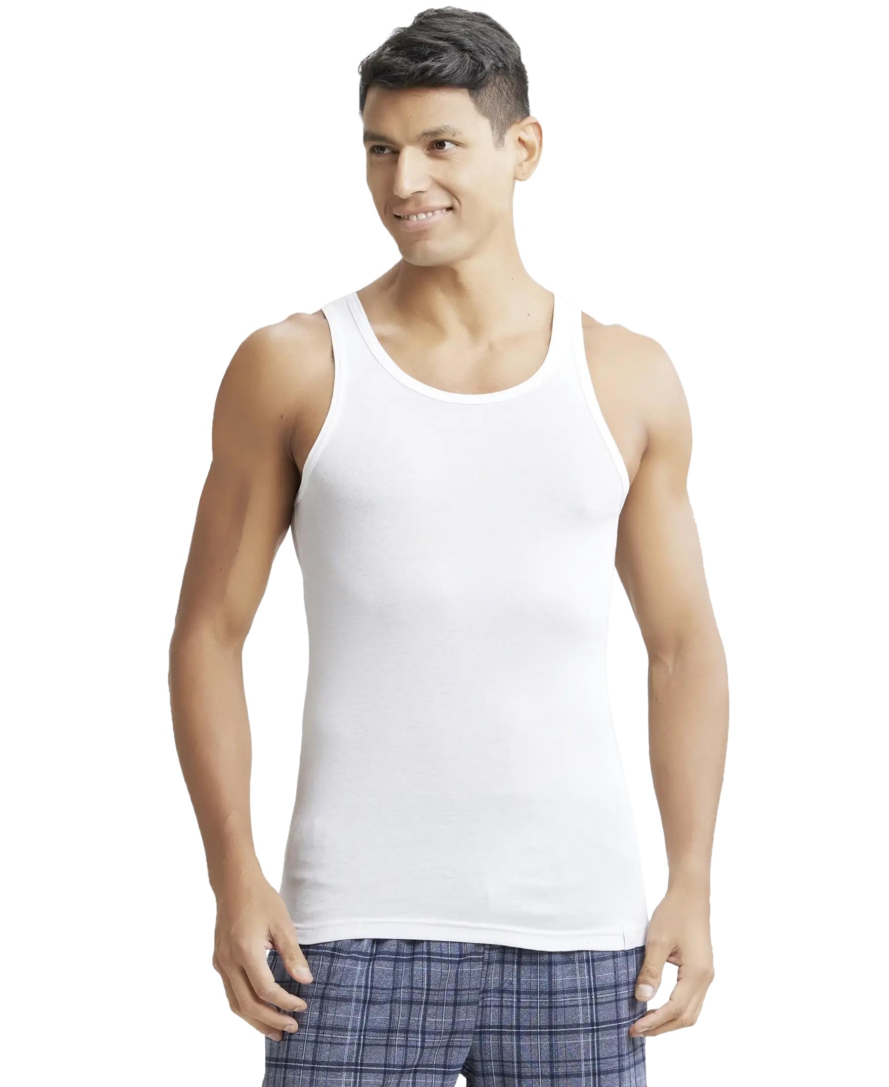 Jockey Men's Tencel Sleeveless Vest - White