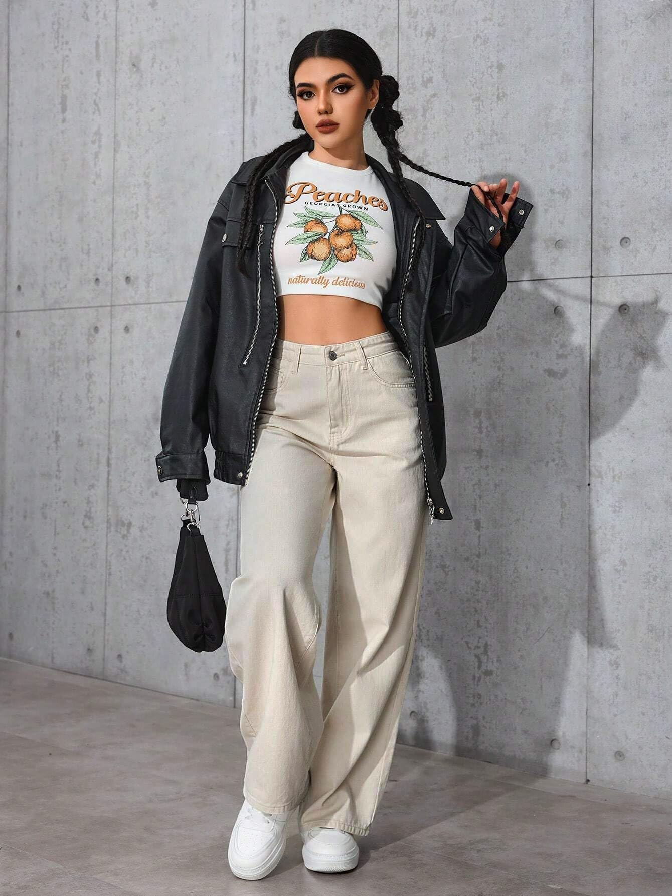 TAGAS Women's Cream Cargo Jeans - Image 5