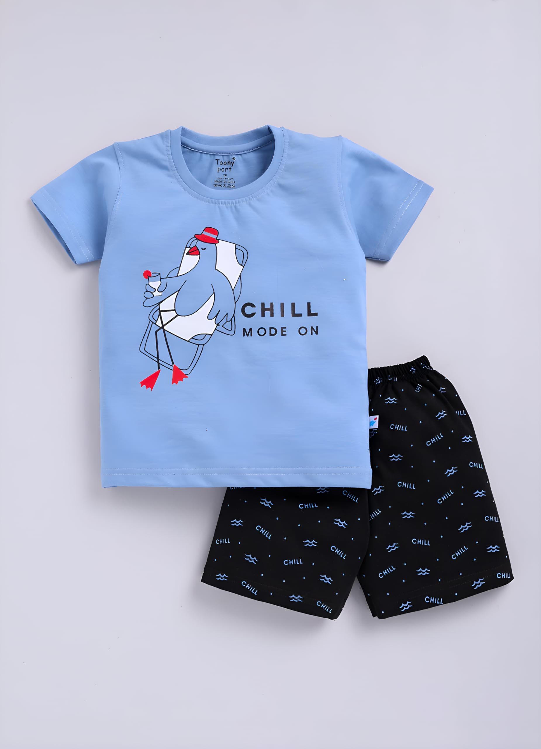 Toonyport Boys T-Shirt & Shorts Set - Multicolour - Image 4