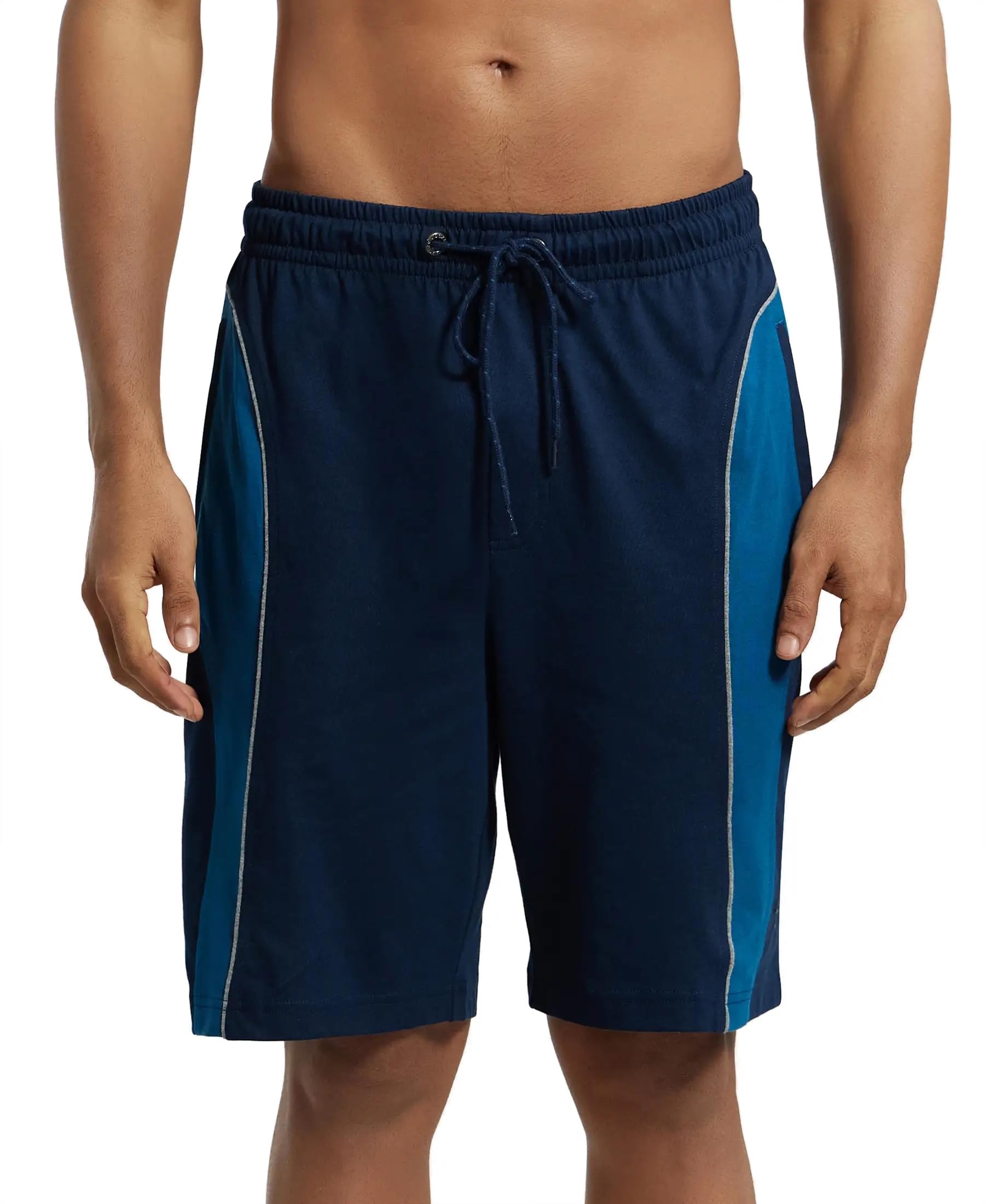 Jockey Men's Cotton Rich Straight Fit Shorts - Navy