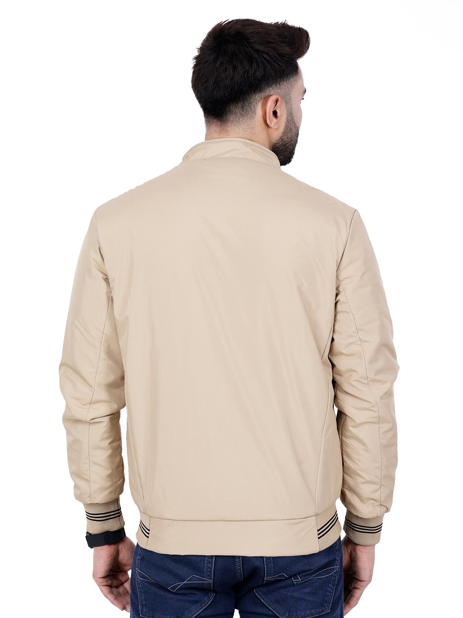 Dollar Men's Beige Bomber Jacket - Image 5