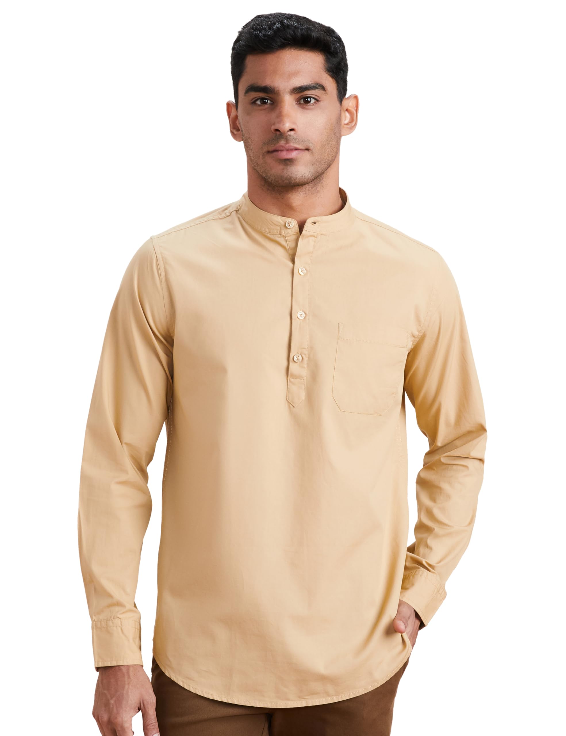 Symbol Men Casual Shirt - Beige