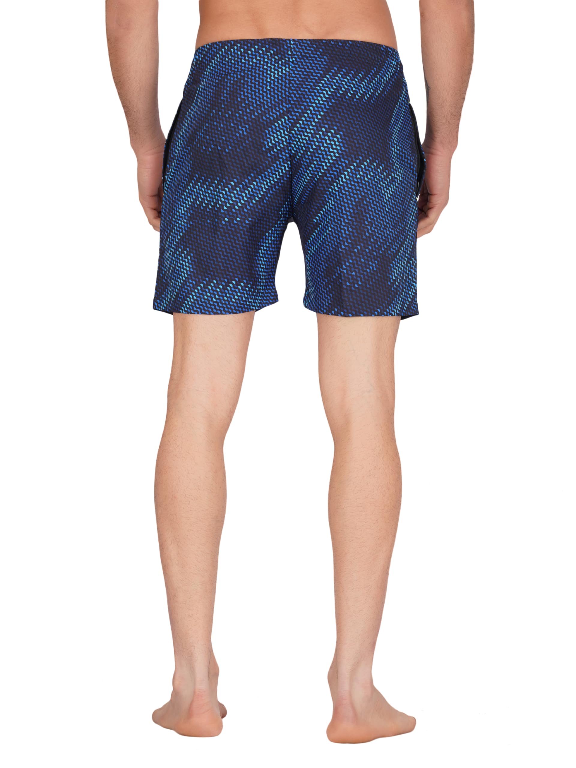 NEVER Mens Swim Trunks with Zipper Pockets - Image 4