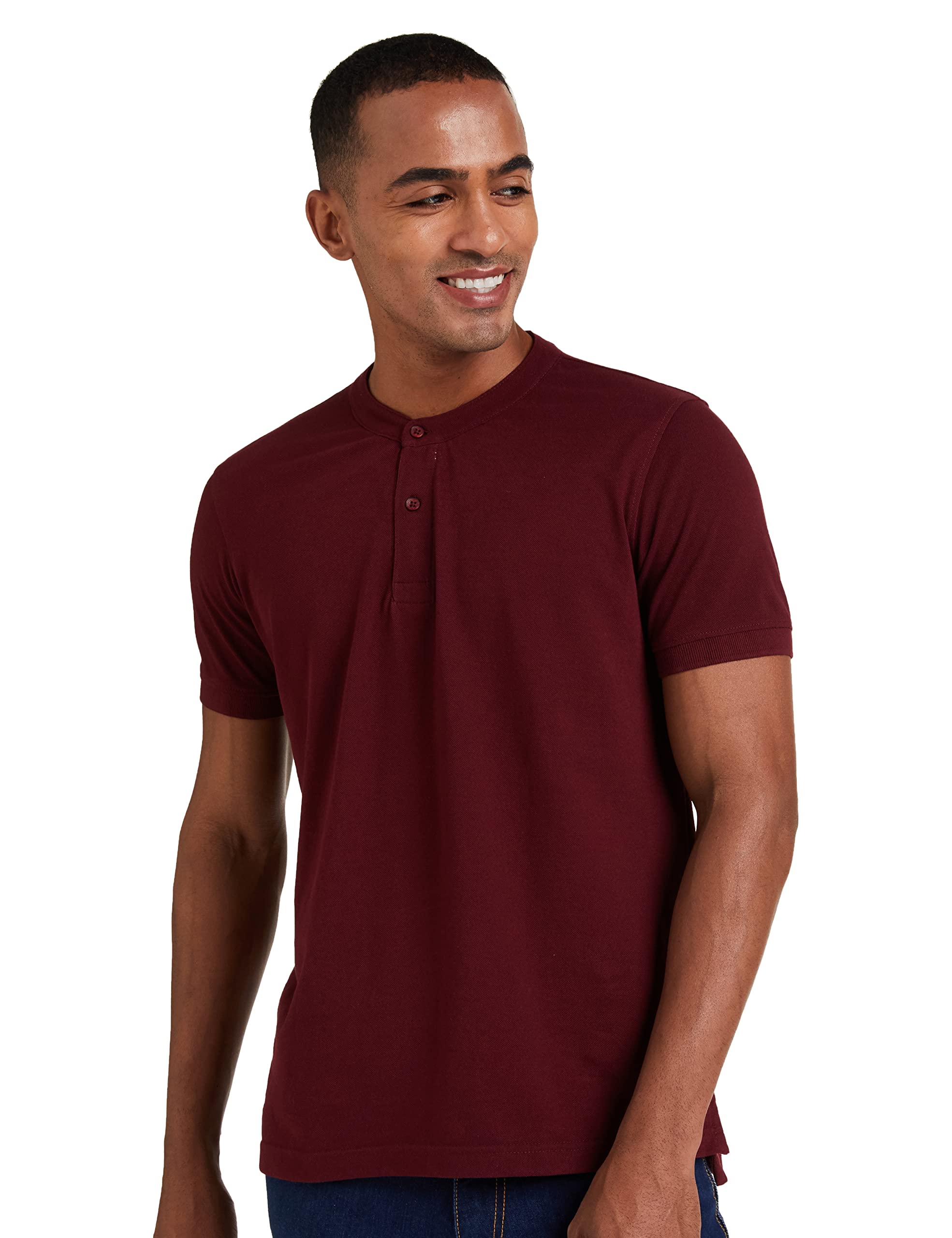 Amazon Men Cotton Rich Polo T Shirt