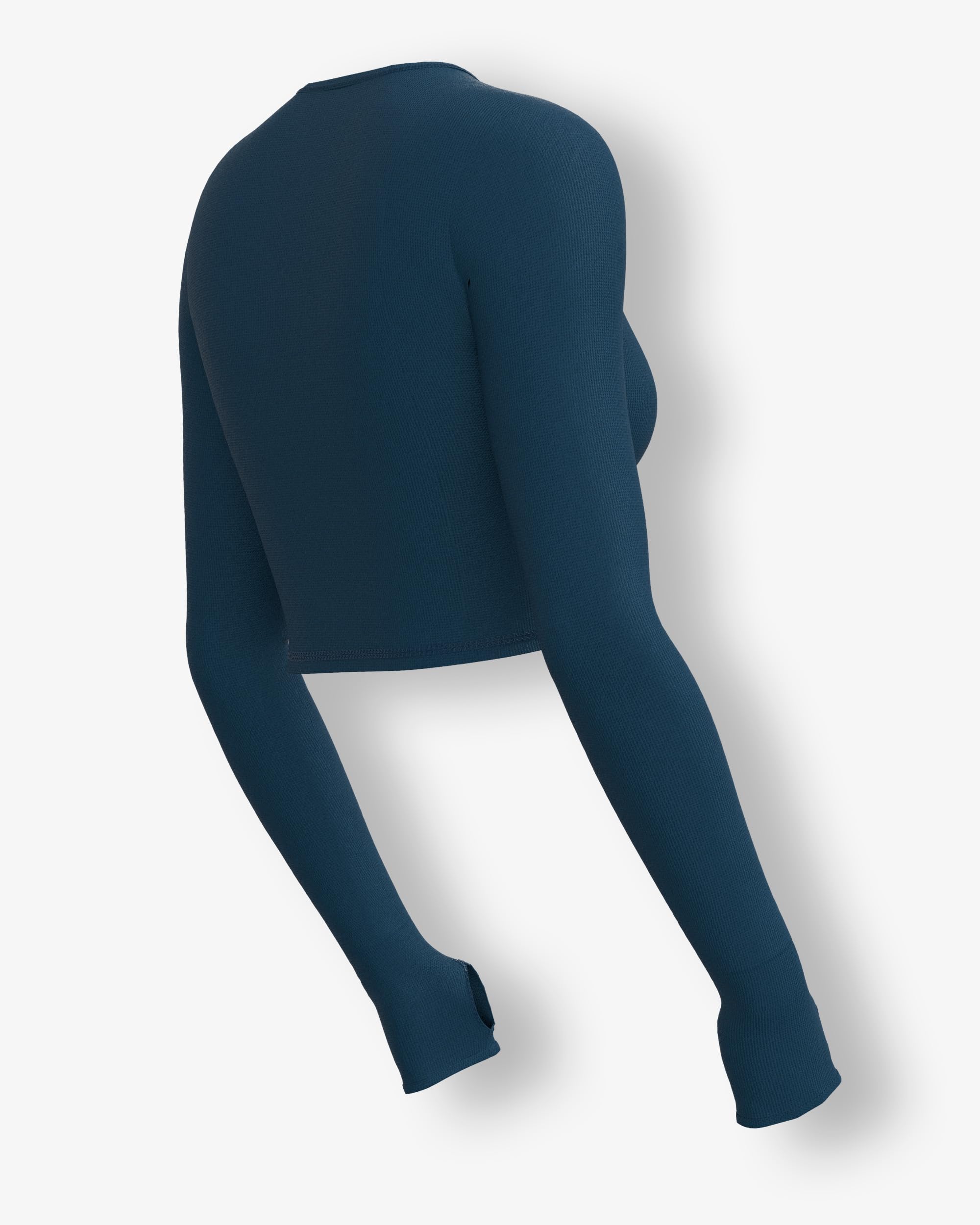 Sfytt Women's Long Sleeve Crop Top - Blue - Image 5