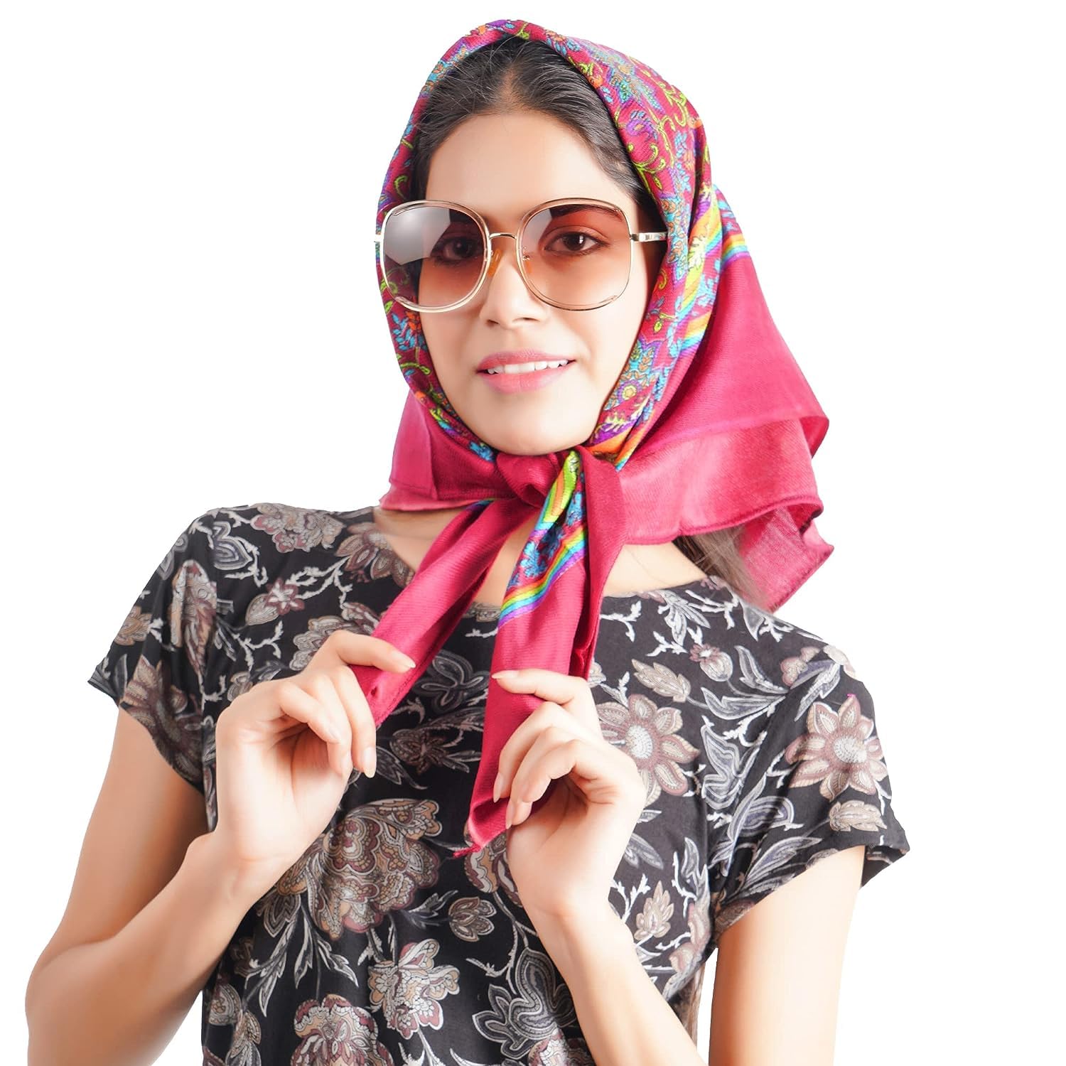 KETKAR Wool Scarf for Women - Maroon