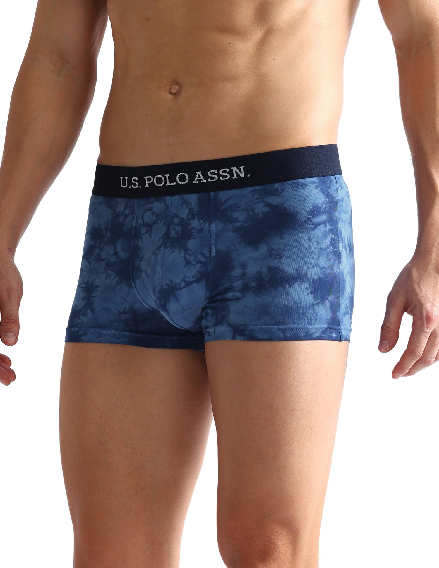 U.S. POLO ASSN. Men Cotton Stretch Antibacterial Trunks - Navy - Image 2