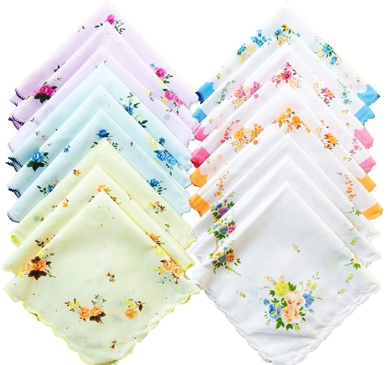 S4S Women's Cotton Cut Work Handkerchief - Floral - Image 4