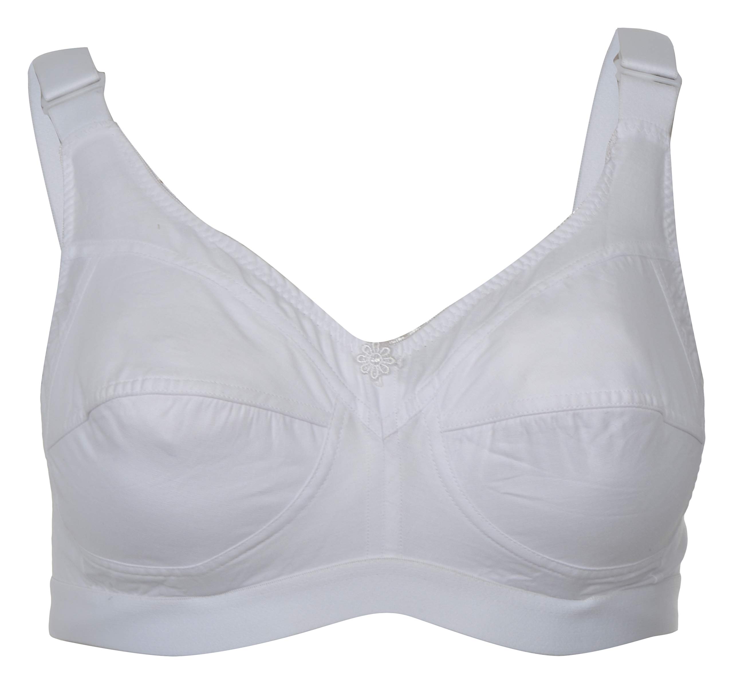 Softskin Cotton Non-Padded Bra for Women - White - Image 4