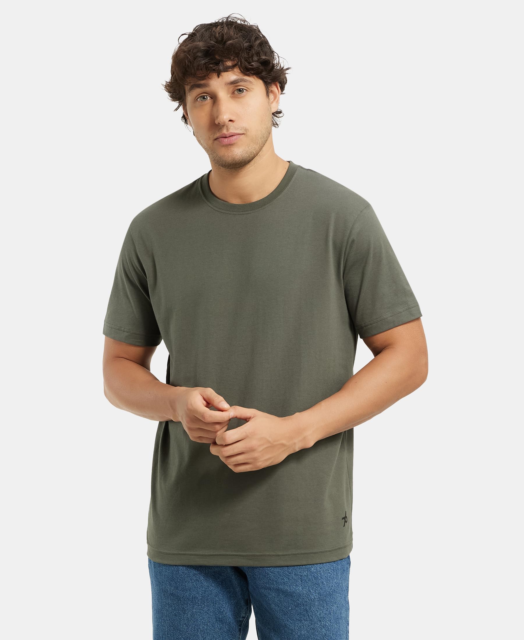 Jockey Men's T-Shirt - Deep Olive - Image 5