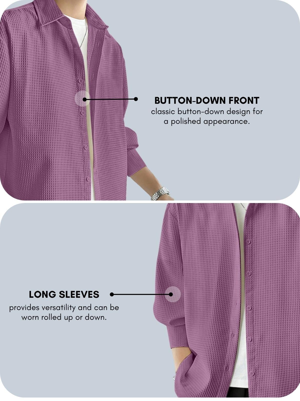 GRECIILOOKS Men's Formal Button Down Shirt - Image 5