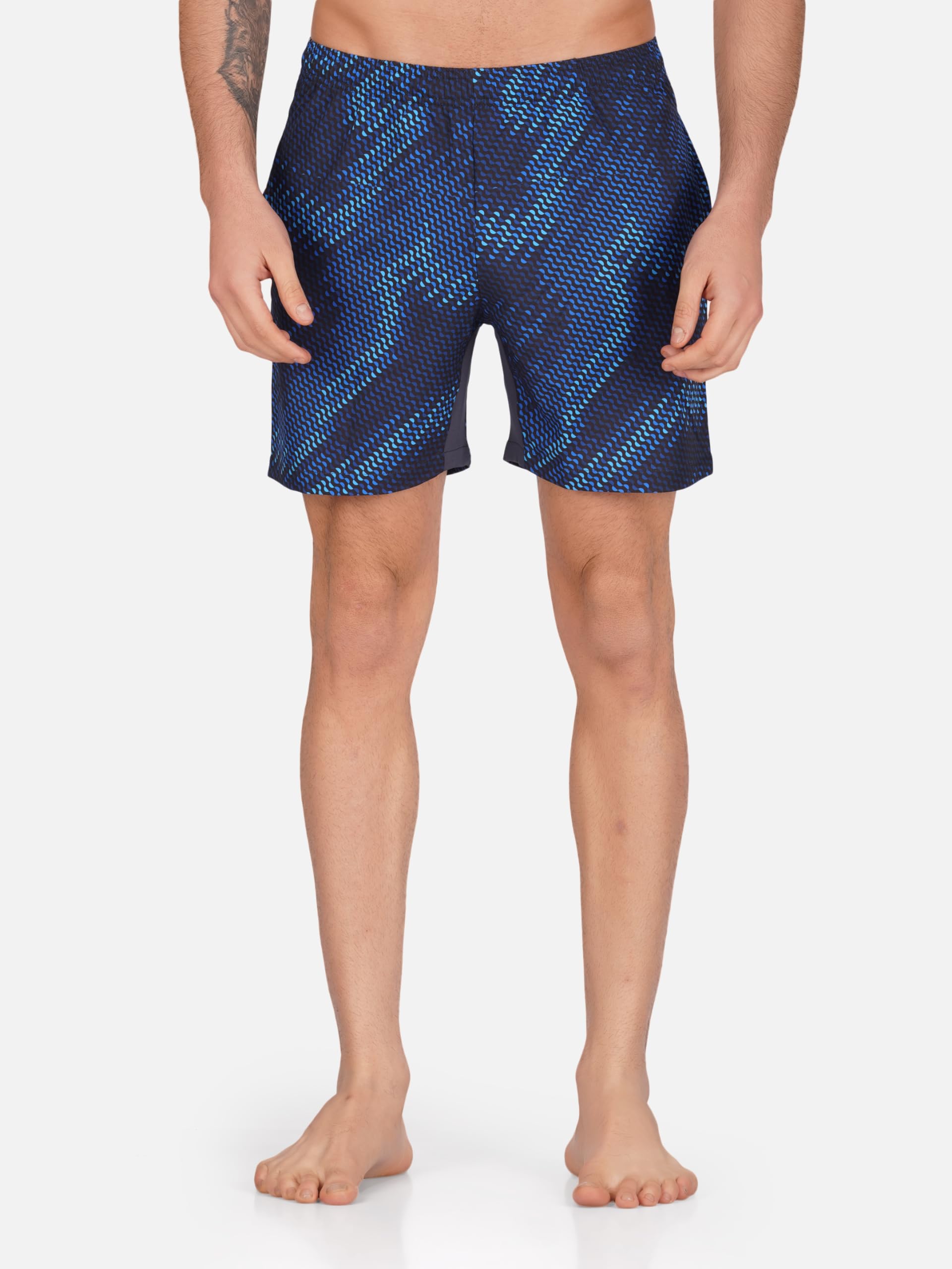 NEVER Mens Swim Trunks with Zipper Pockets - Image 5