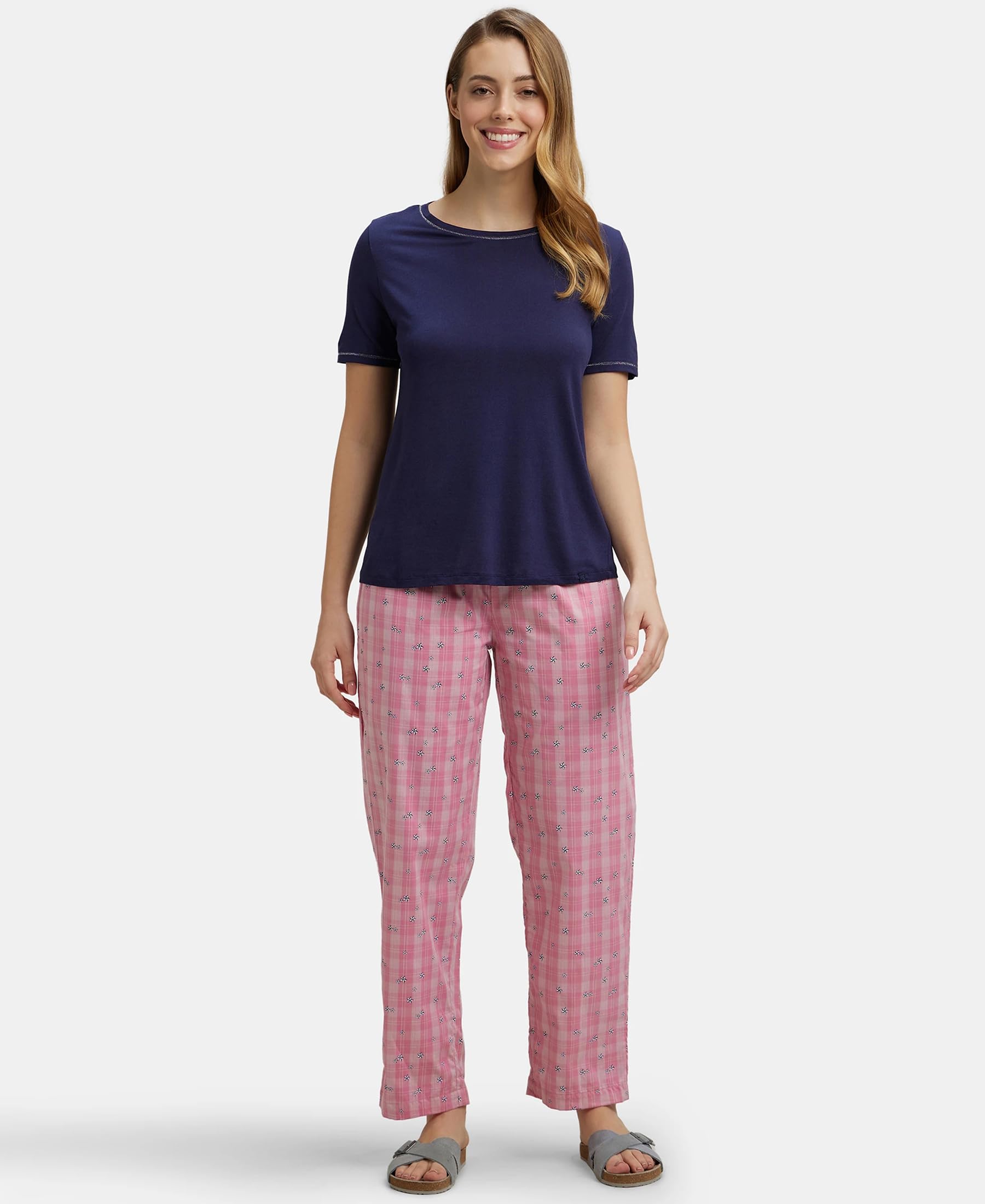 Jockey Women's Striped Pyjama - Wild Rose - Image 4