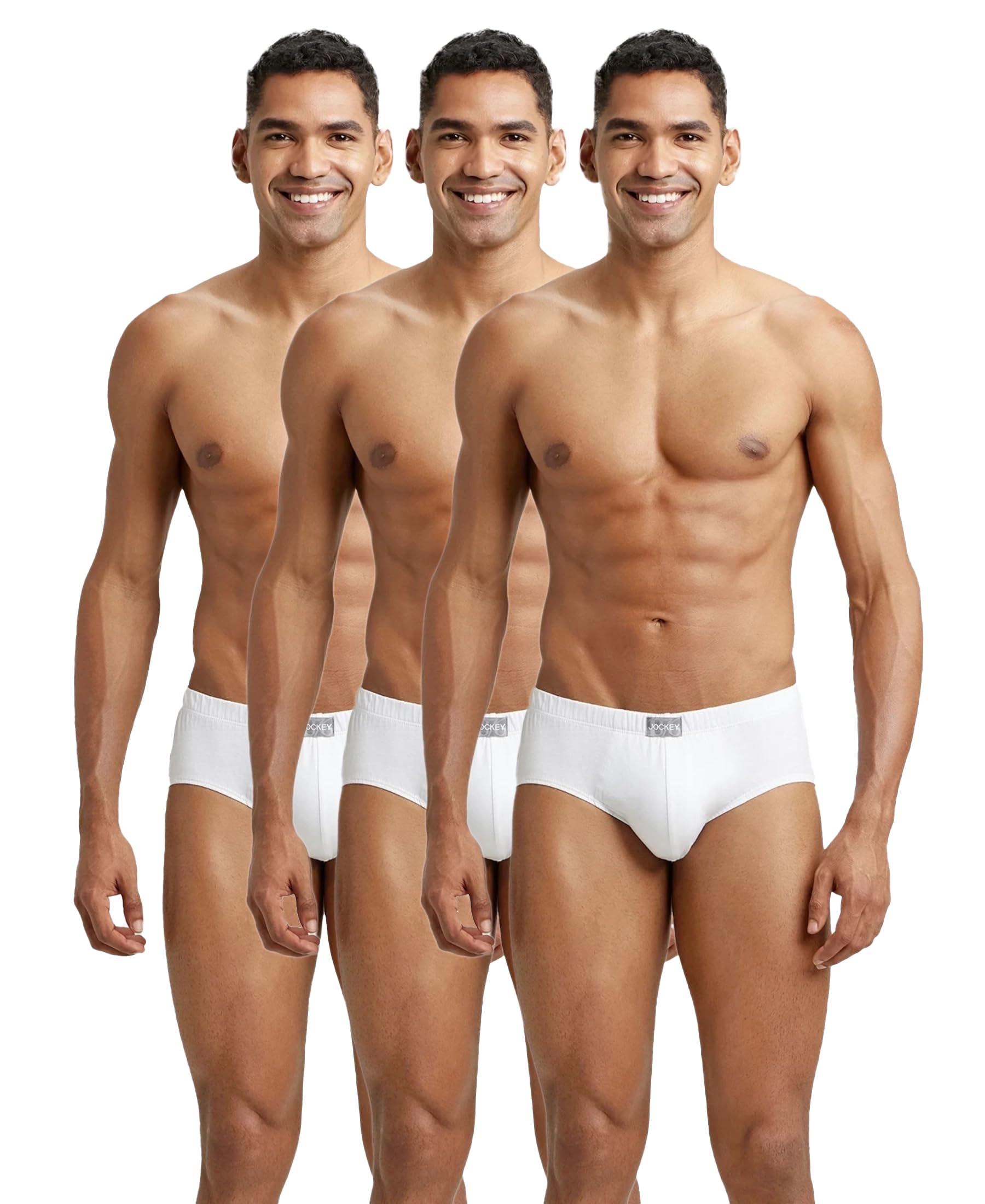 Jockey Men's Cotton Briefs - White
