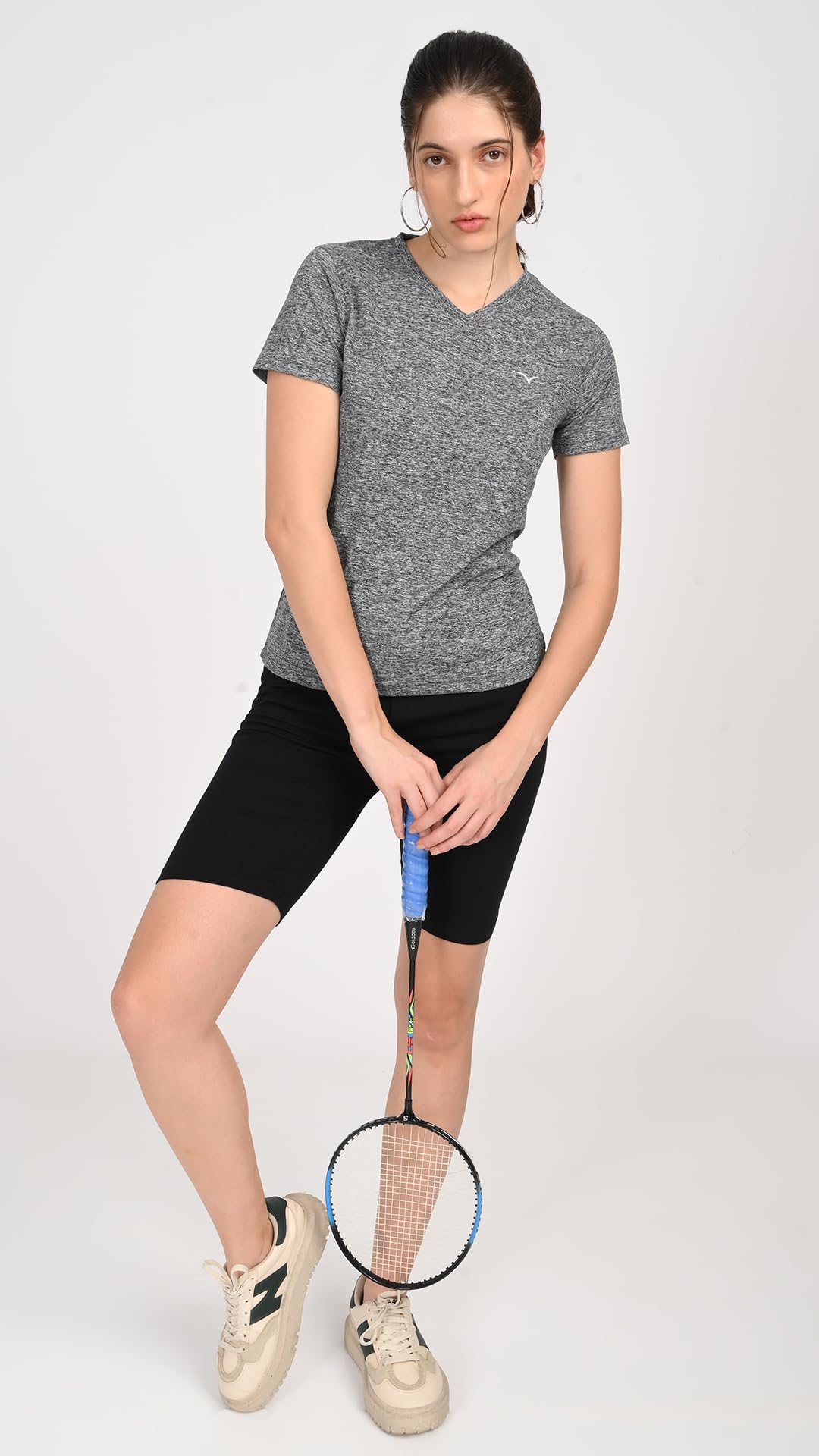 COPPERSMITH Women's Solid Quick Dry Sports Active Wear - V Neck - Image 2