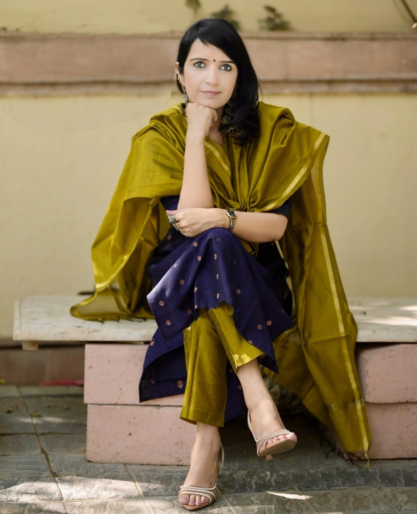 GoSriKi Blue Rayon Viscose Kurta Set for Women - Image 5